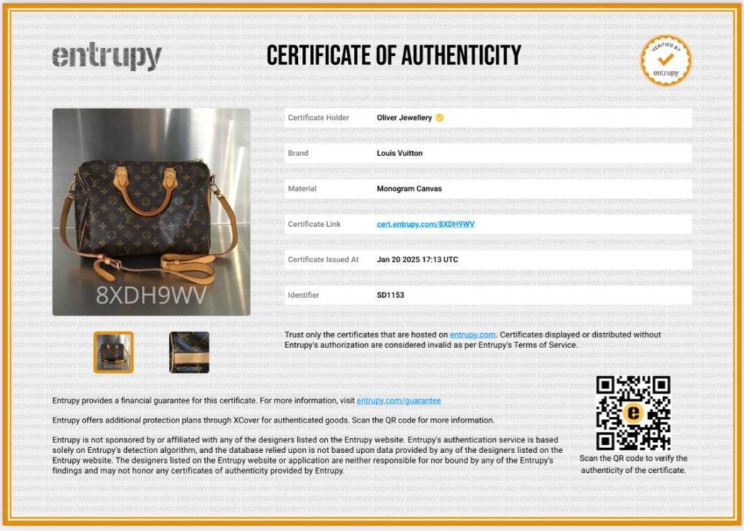 Louis Vuitton Monogram Speedy Bandouliere 30 w/ Strap