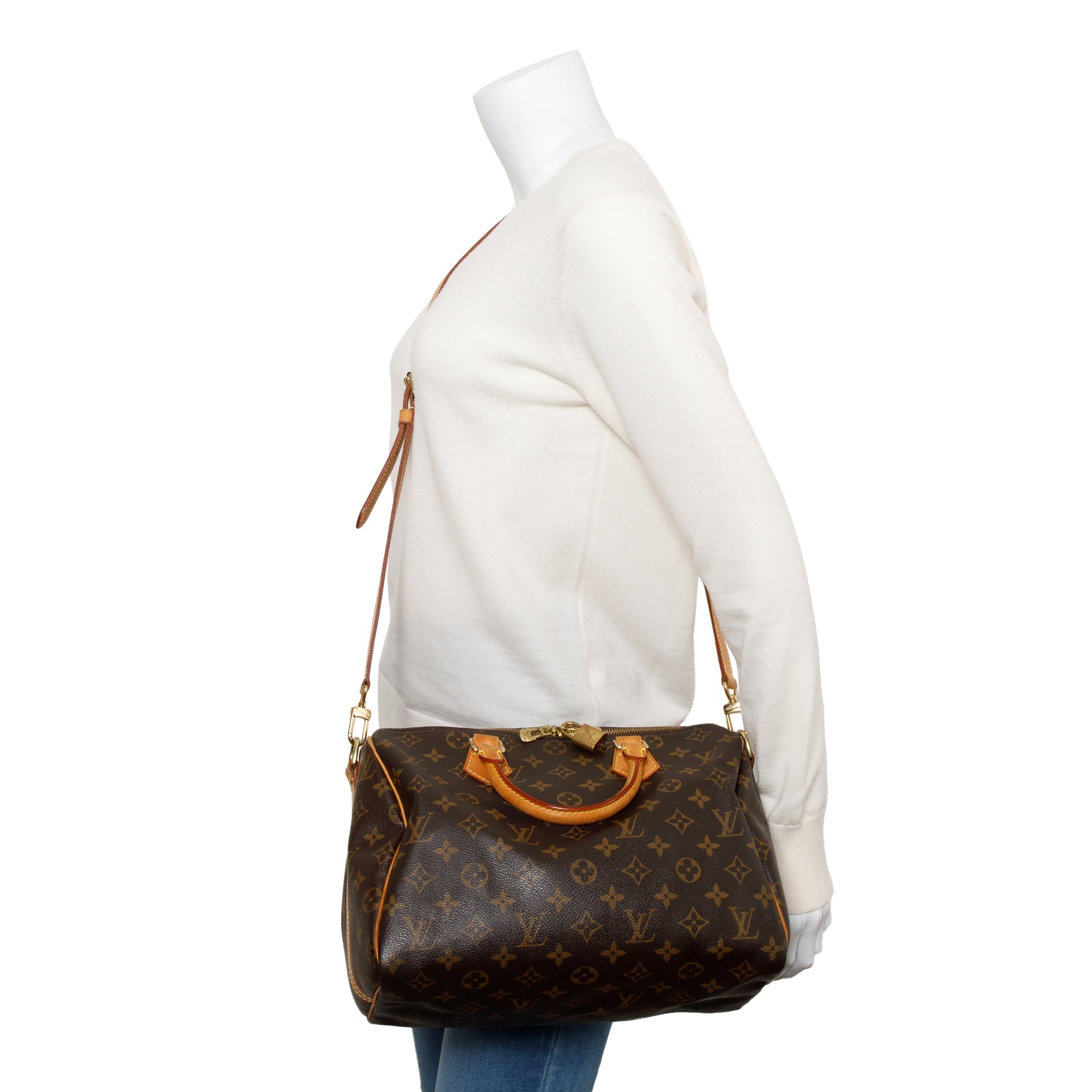 Louis Vuitton Monogram Speedy Bandouliere 30 w/ Strap