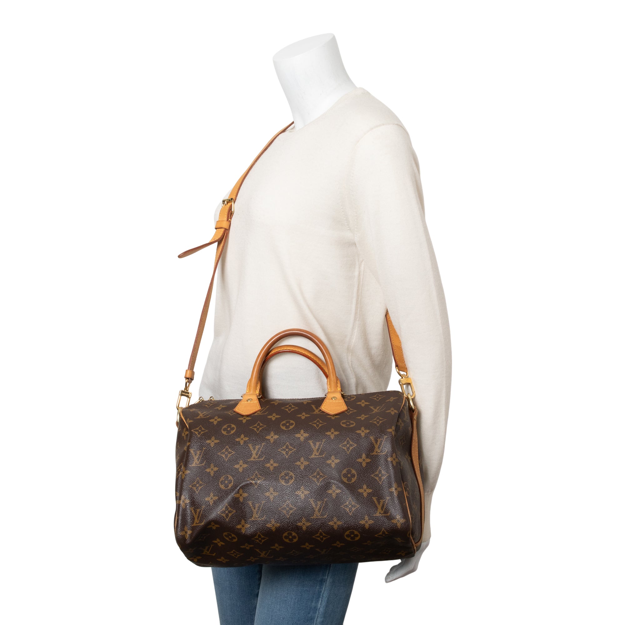 Louis Vuitton Monogram Speedy Bandouliere 30 w/ Strap