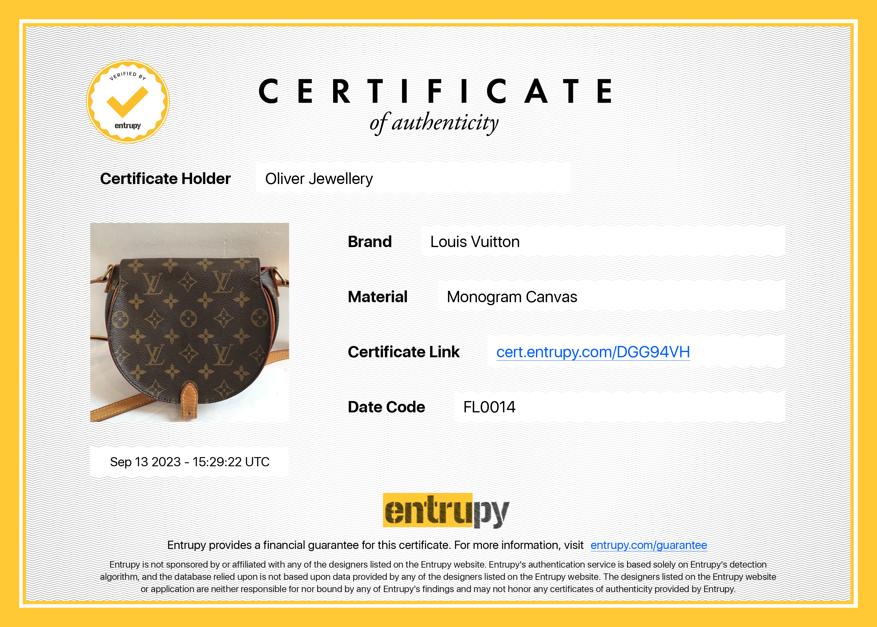 Louis Vuitton Monogram Tambourine Bag