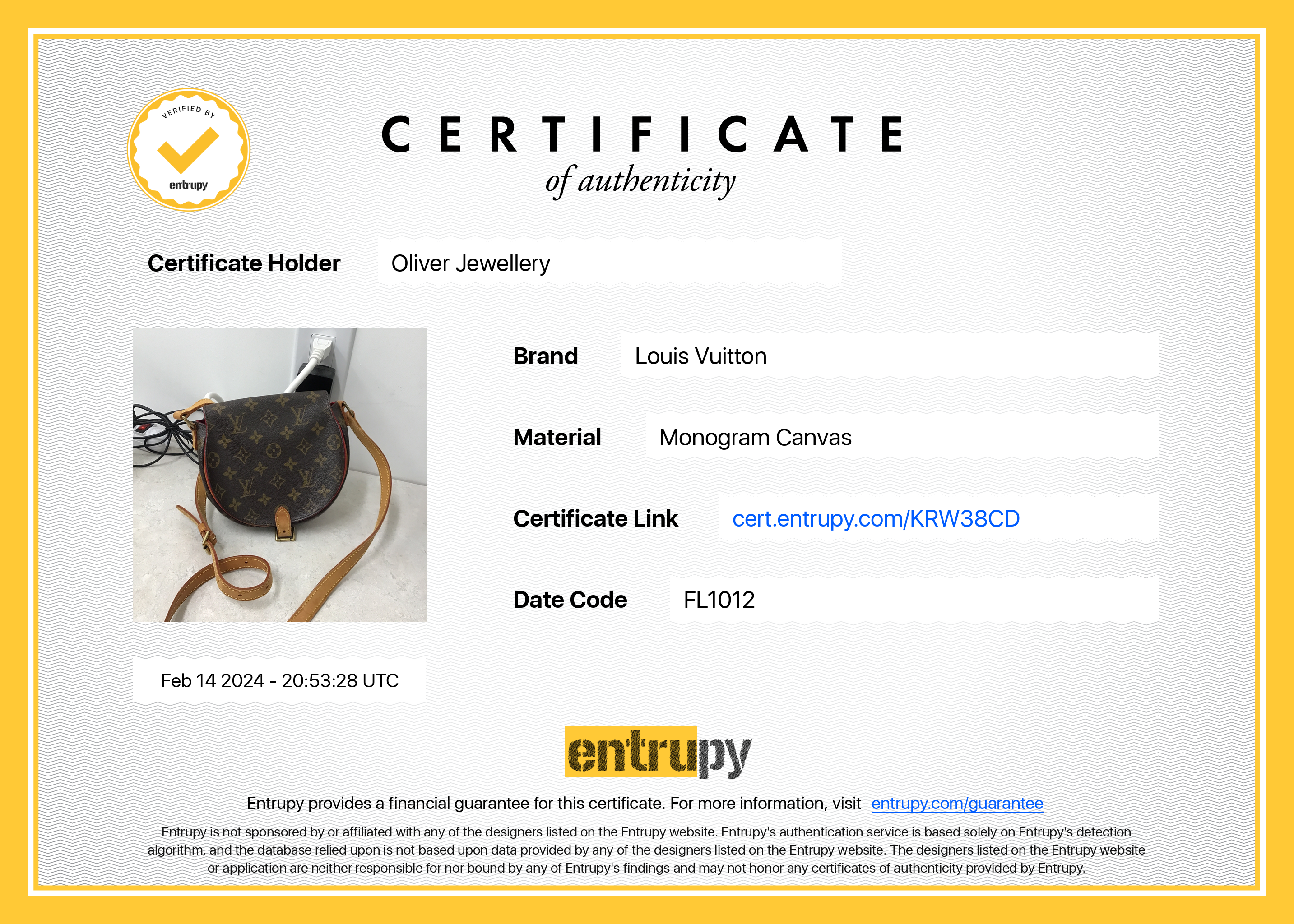 Louis Vuitton Monogram Tambourine Crossbody Bag