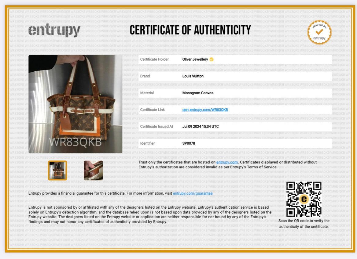 Louis Vuitton Monogram Tisse Sac Rayures PM Tote