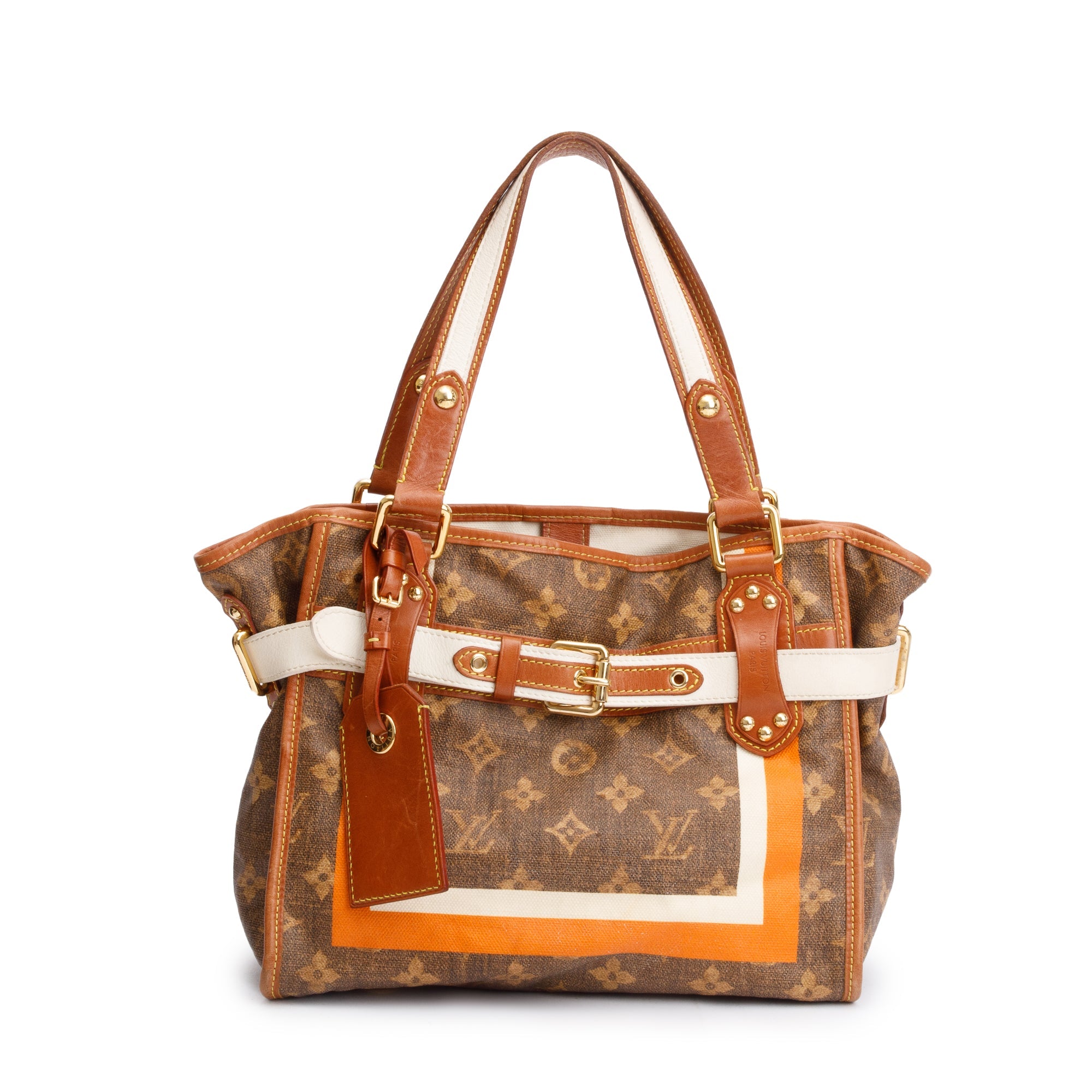 Louis Vuitton Monogram Tisse Sac Rayures PM Tote