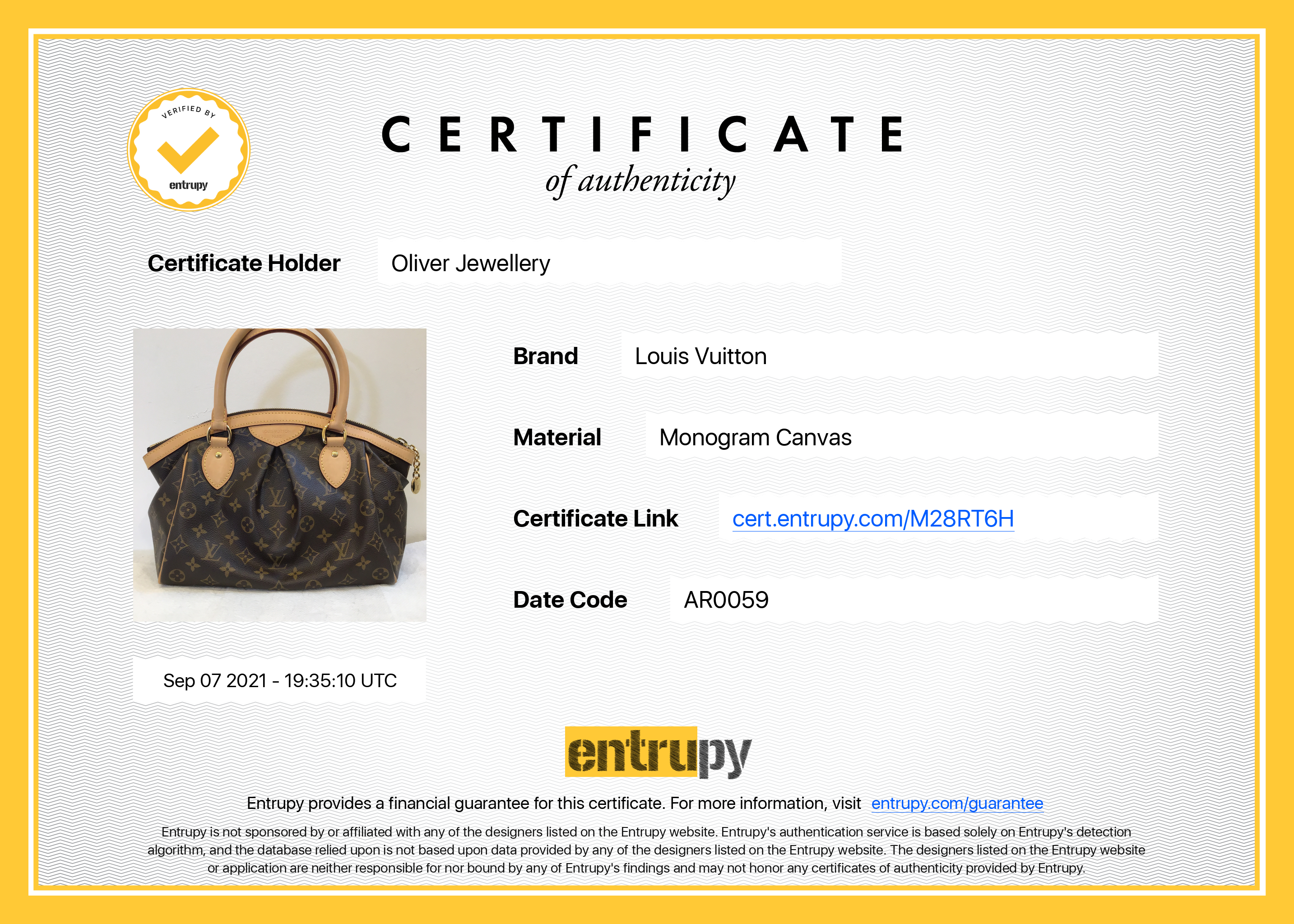 Louis Vuitton Monogram Tivoli PM