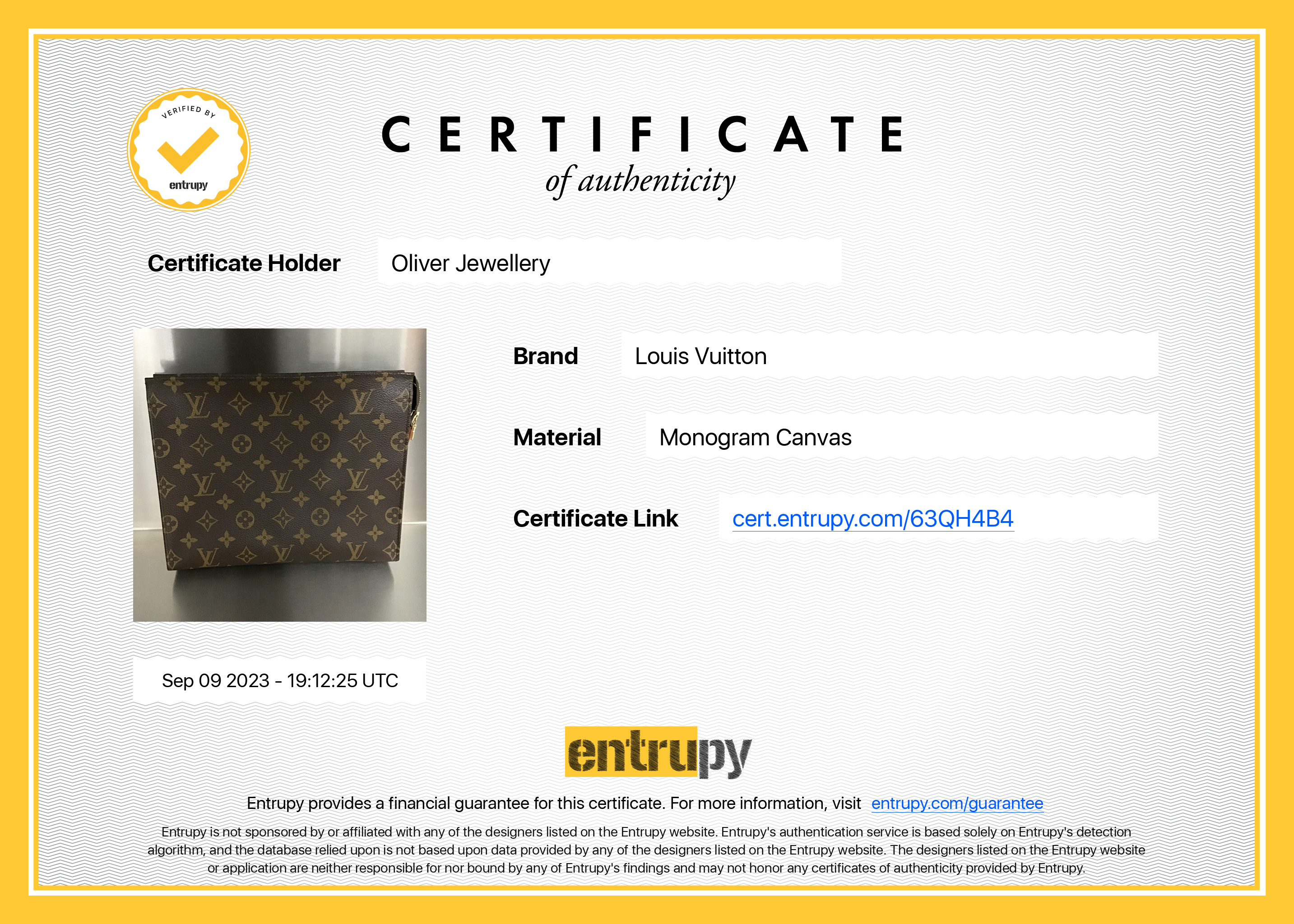 Louis Vuitton Monogram Toiletry Pouch 26