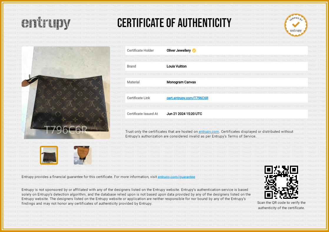 Louis Vuitton Monogram Toiletry Pouch 26 w/ Box & Receipt