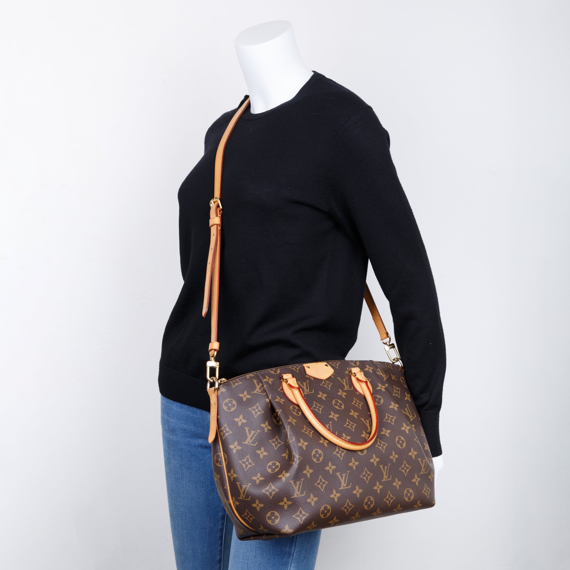 Louis Vuitton Monogram Turenne MM w/ Strap & Receipt