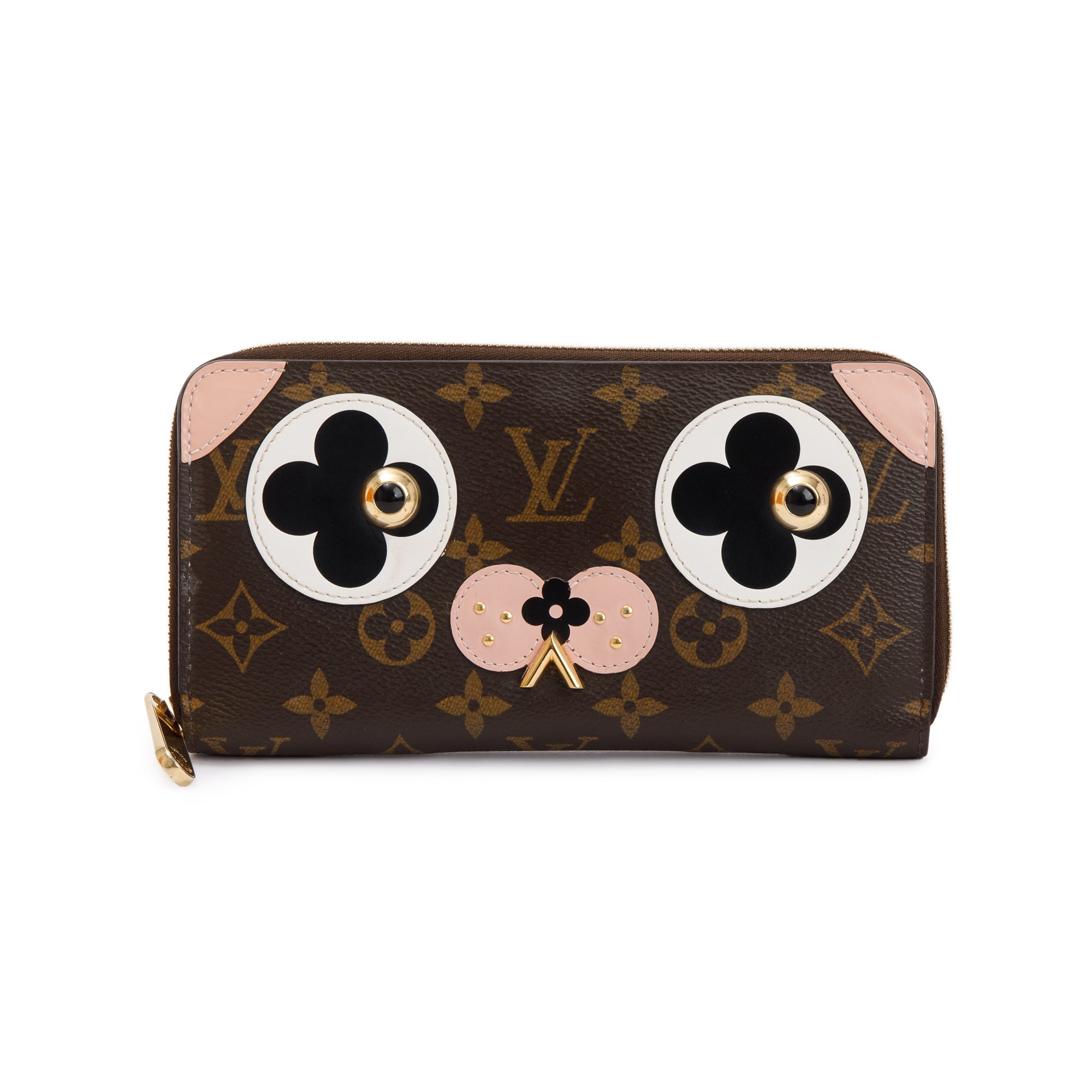 Louis Vuitton Monogram Valentine Dog Zippy Wallet w/ Box & Receipt