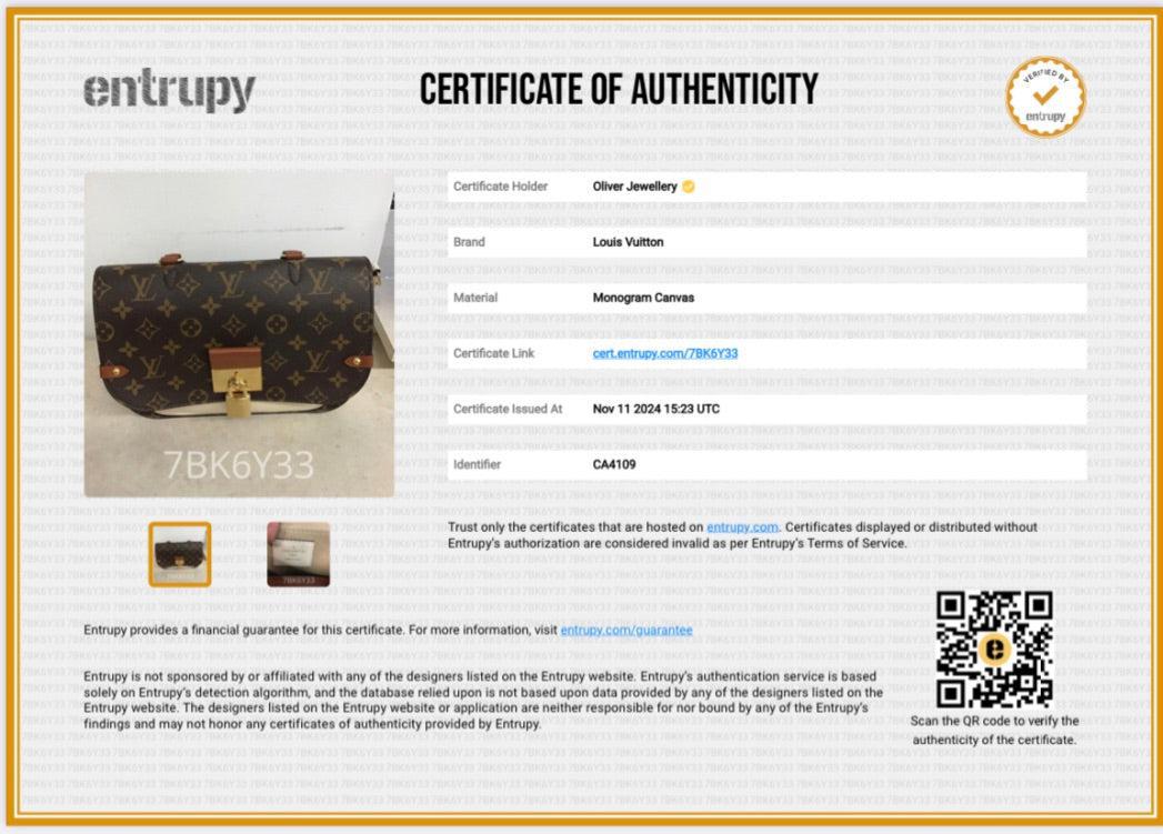 Louis Vuitton Monogram Vaugirard Bag w/ Strap & Box