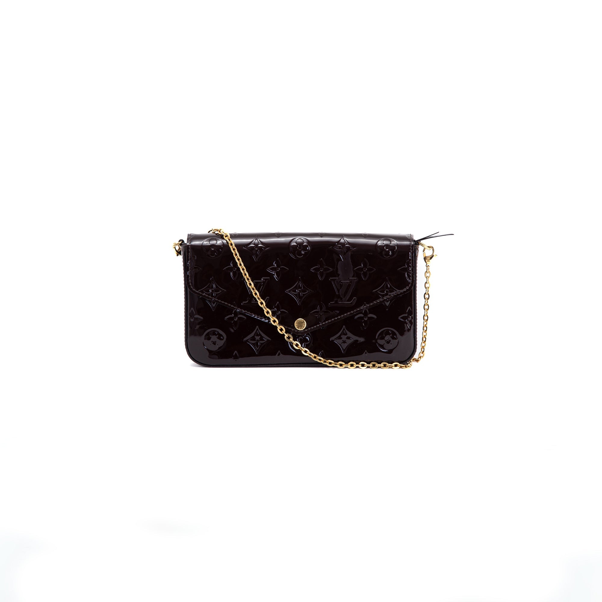 Louis Vuitton Monogram Vernis Felicie Pochette w/ Box & Inserts