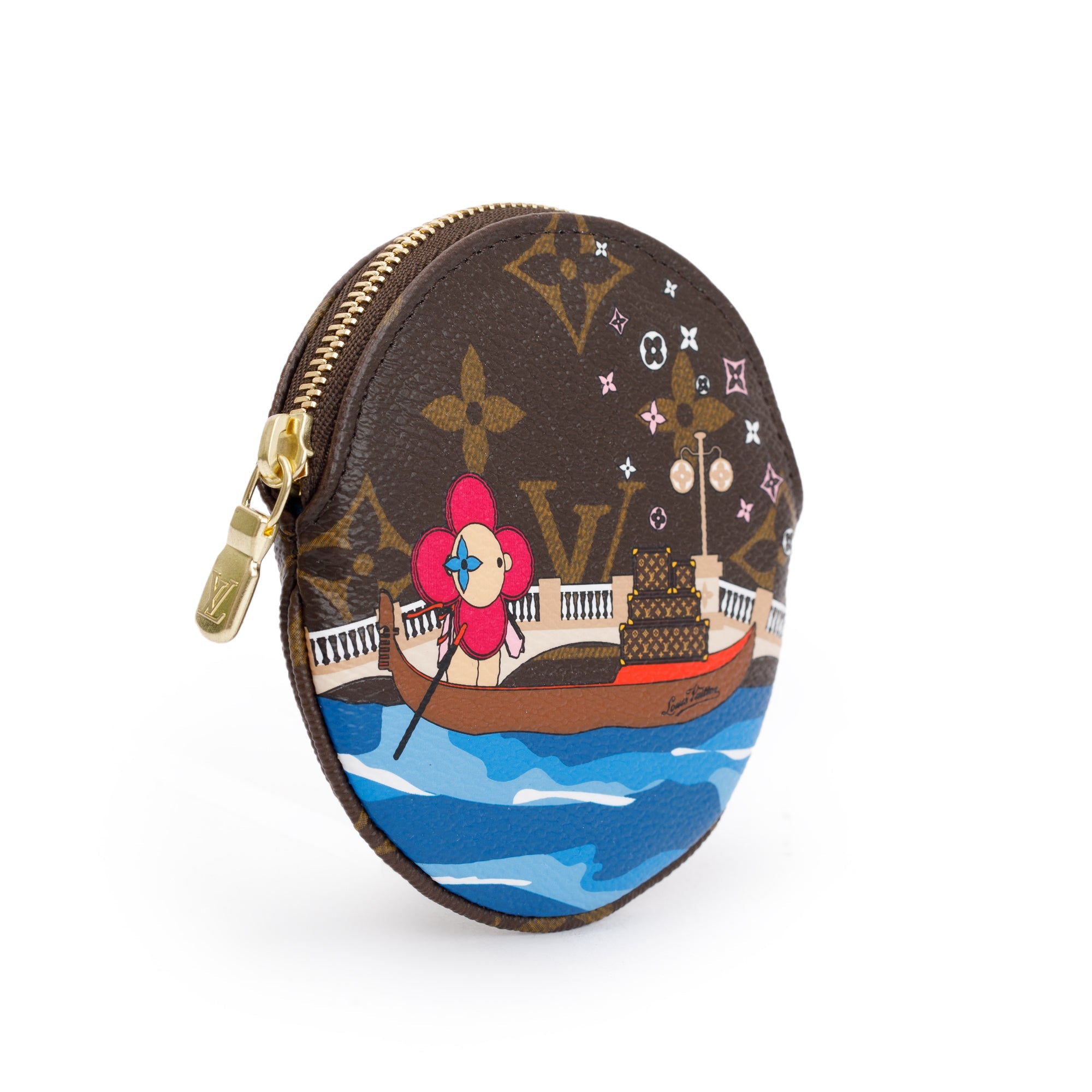 Louis Vuitton Monogram Vivienne Animation Round Coin Purse w/ Box