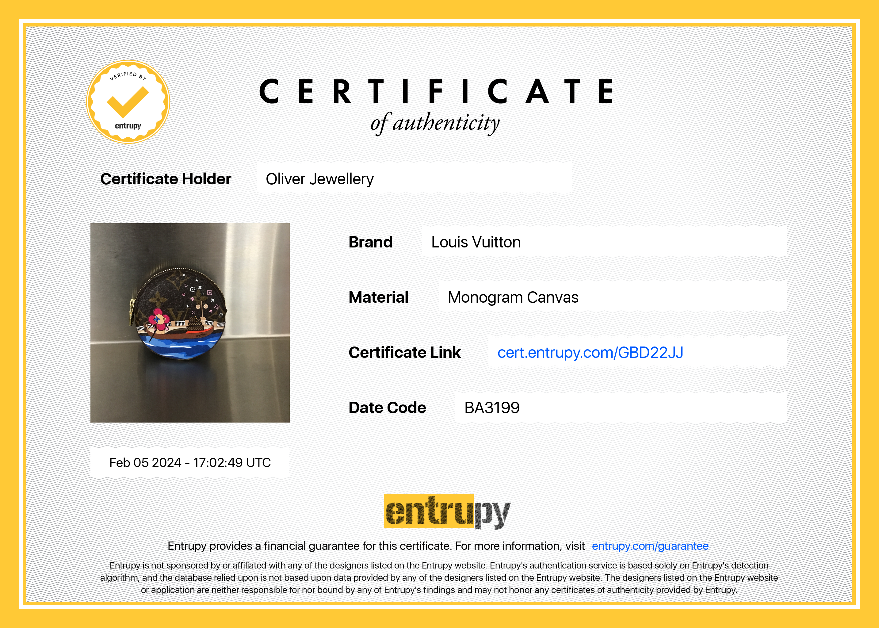 Louis Vuitton Monogram Vivienne Animation Round Coin Purse w/ Box