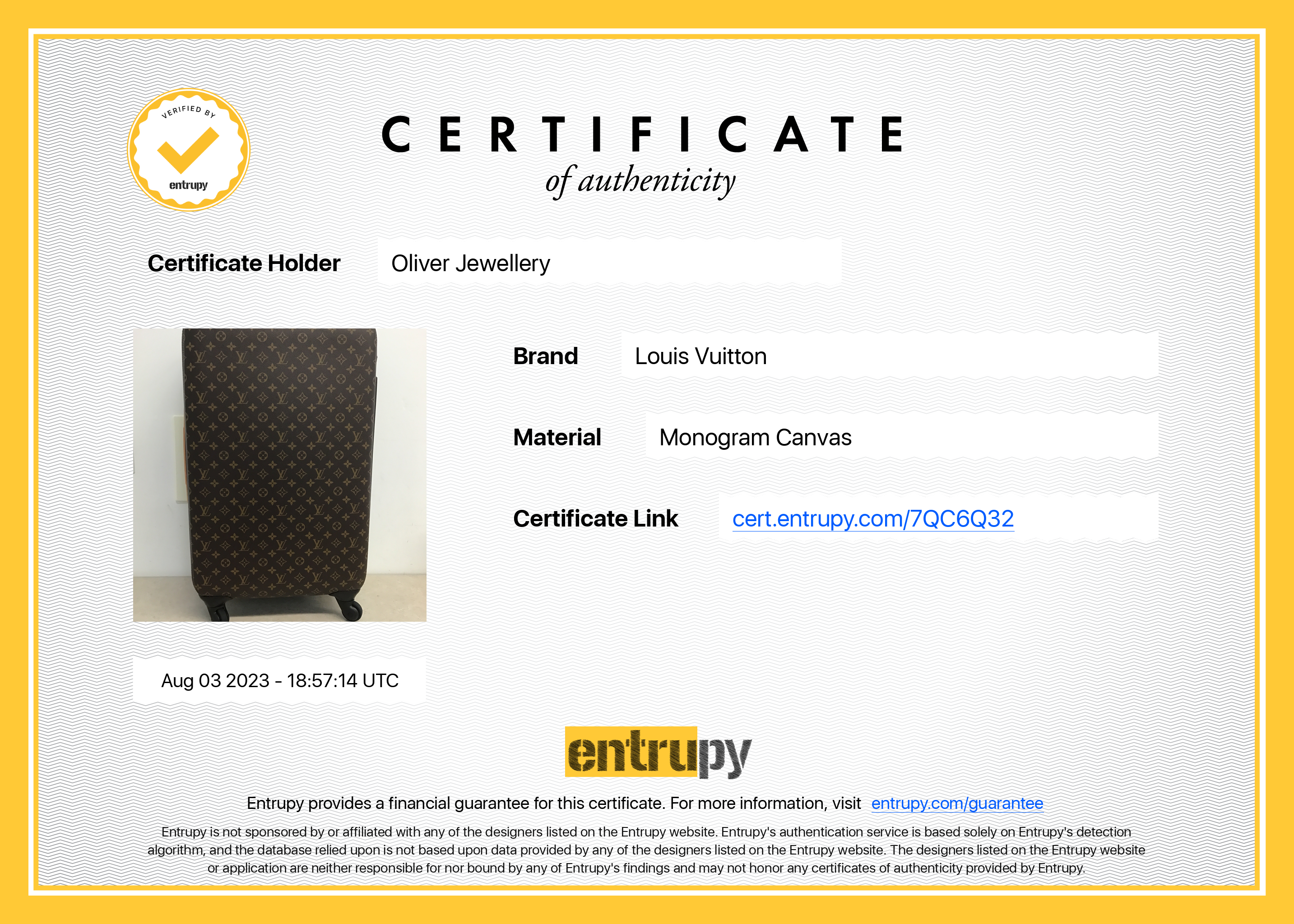 Louis Vuitton Monogram Zephyr 70 Multiwheel Luggage