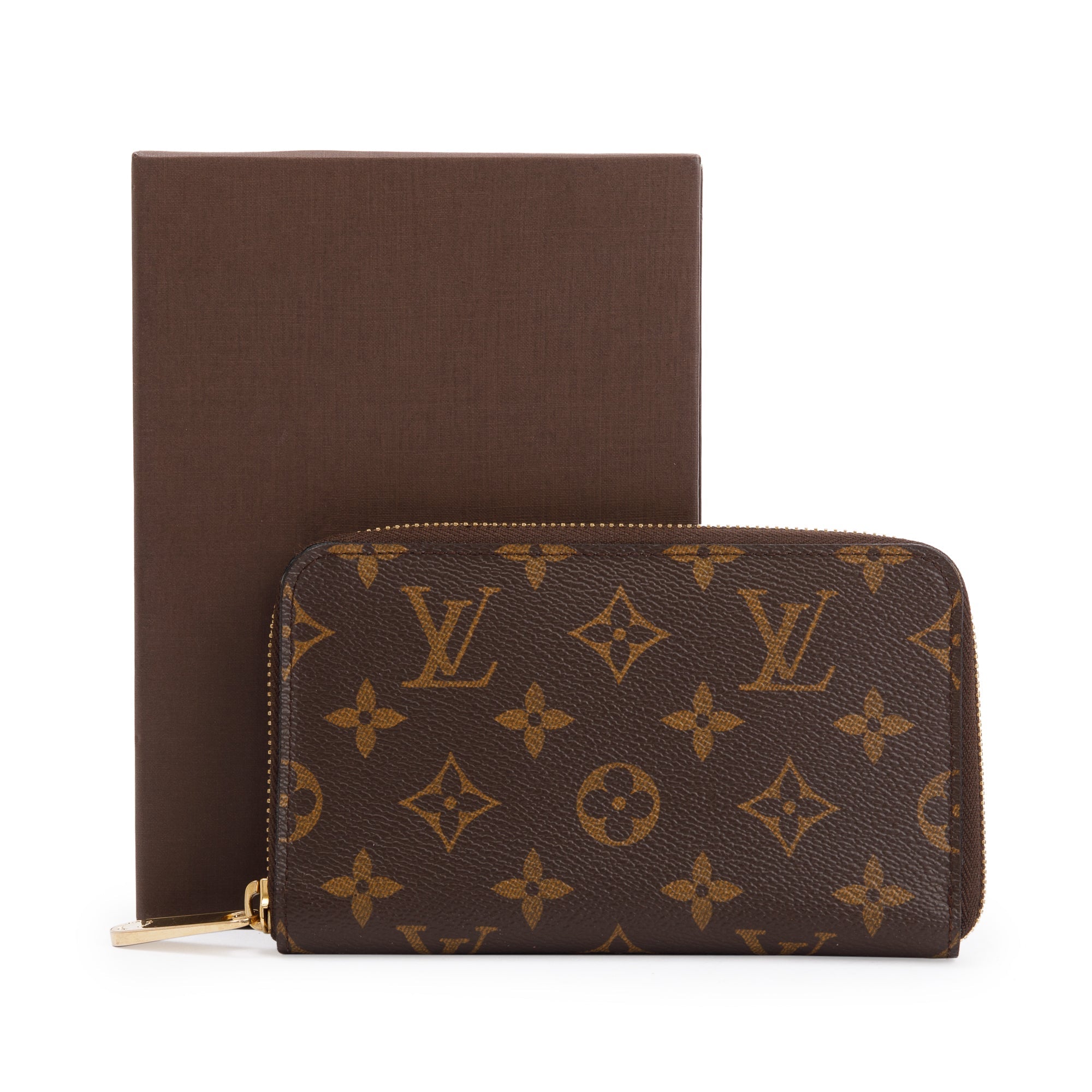 Louis Vuitton Monogram Zippy Compact Organizer Wallet w/ Box
