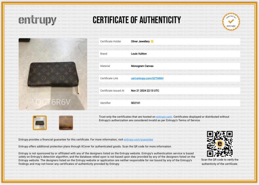 Louis Vuitton Monogram Zippy Organizer Wallet w/ Box