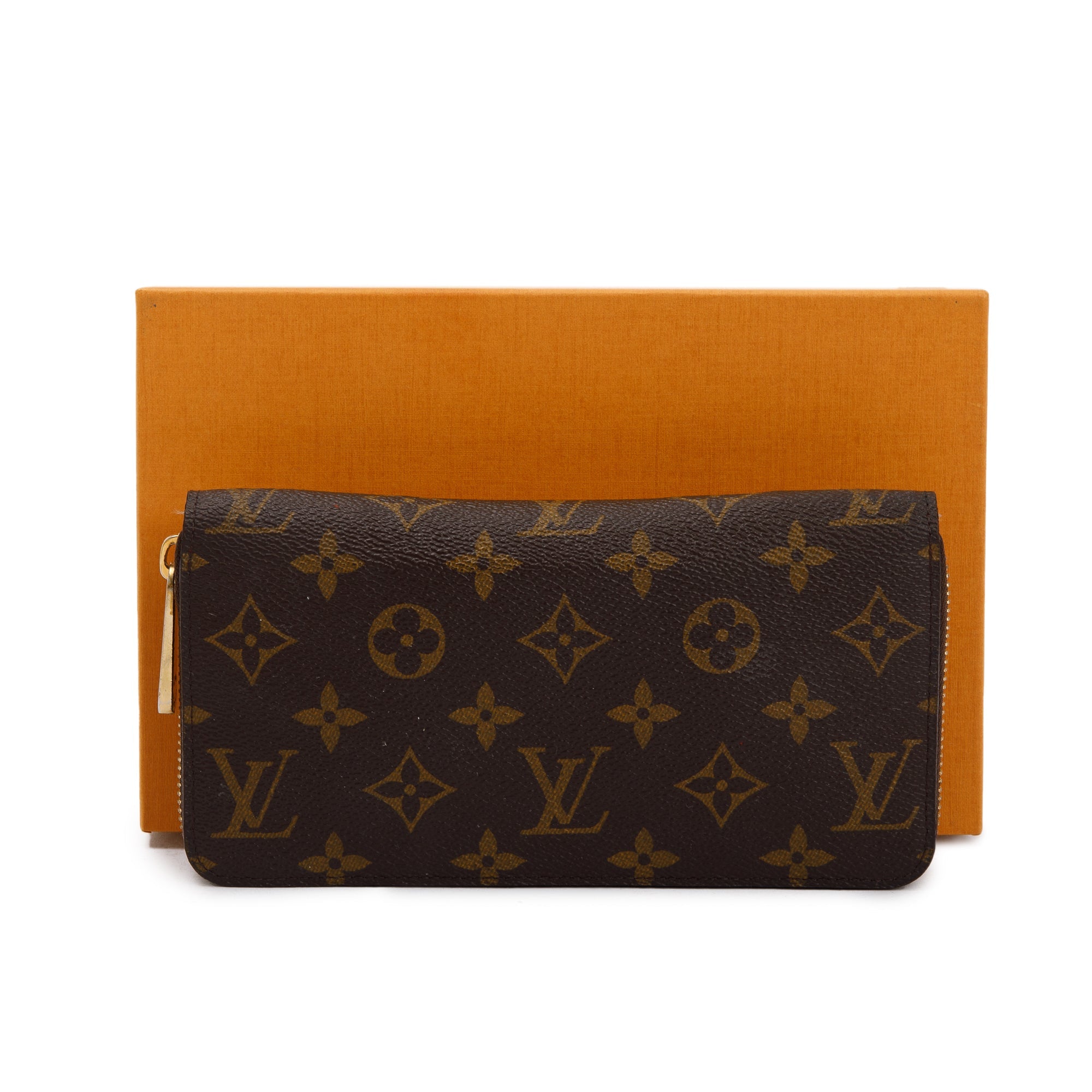 Louis Vuitton Monogram Zippy Wallet w/ Box & Receipt