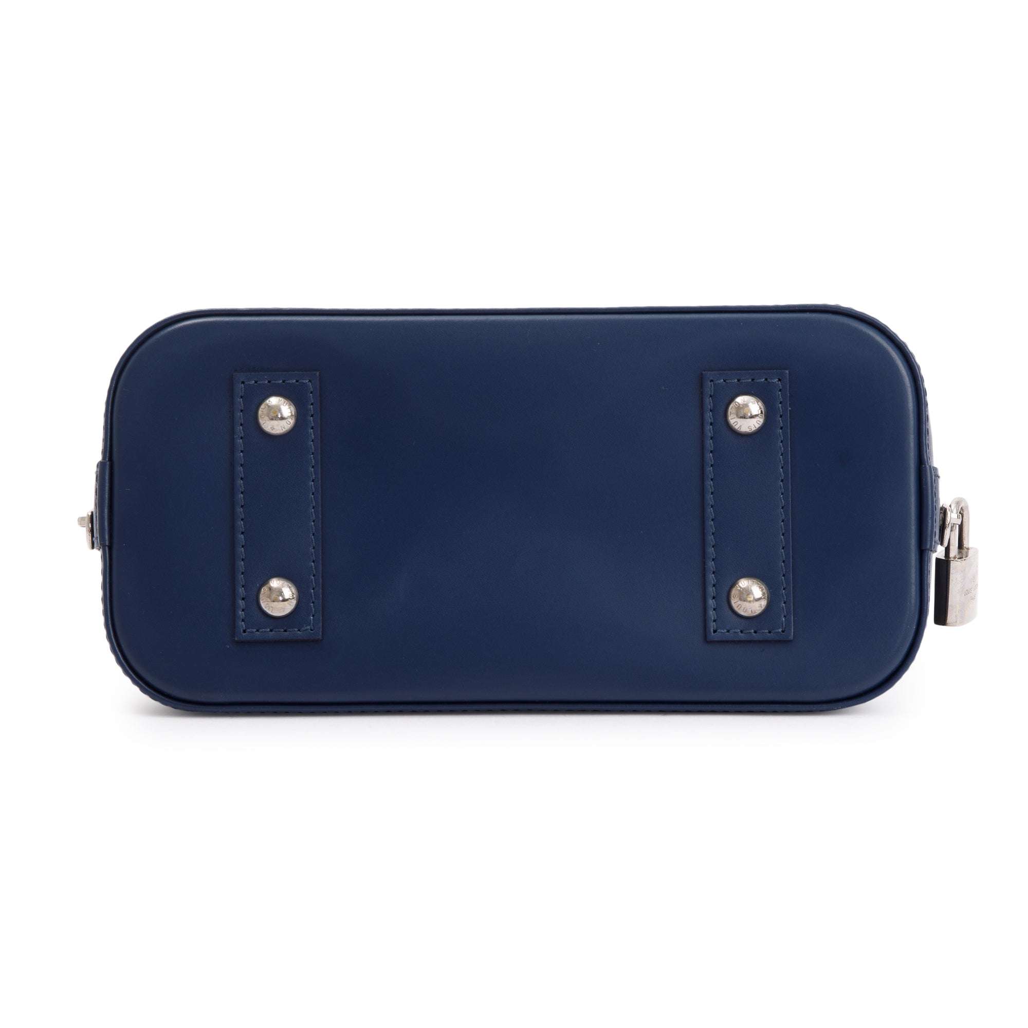 Louis Vuitton Navy Epi Leather Alma BB w/ Strap