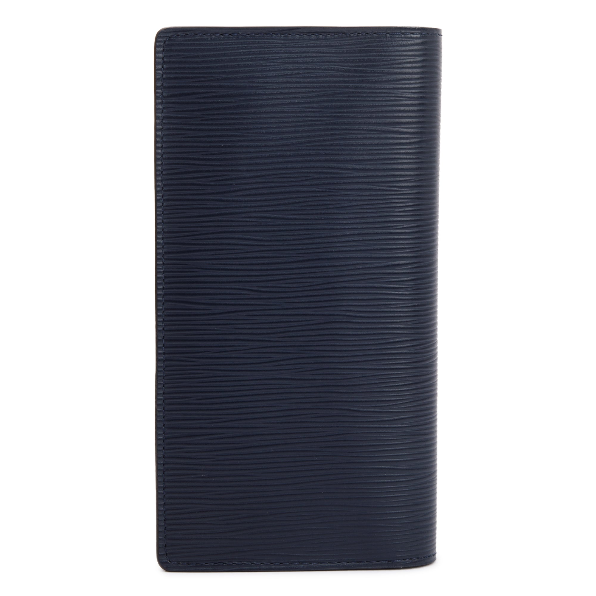 Louis Vuitton Navy Epi Leather Brazza Wallet w/ Box