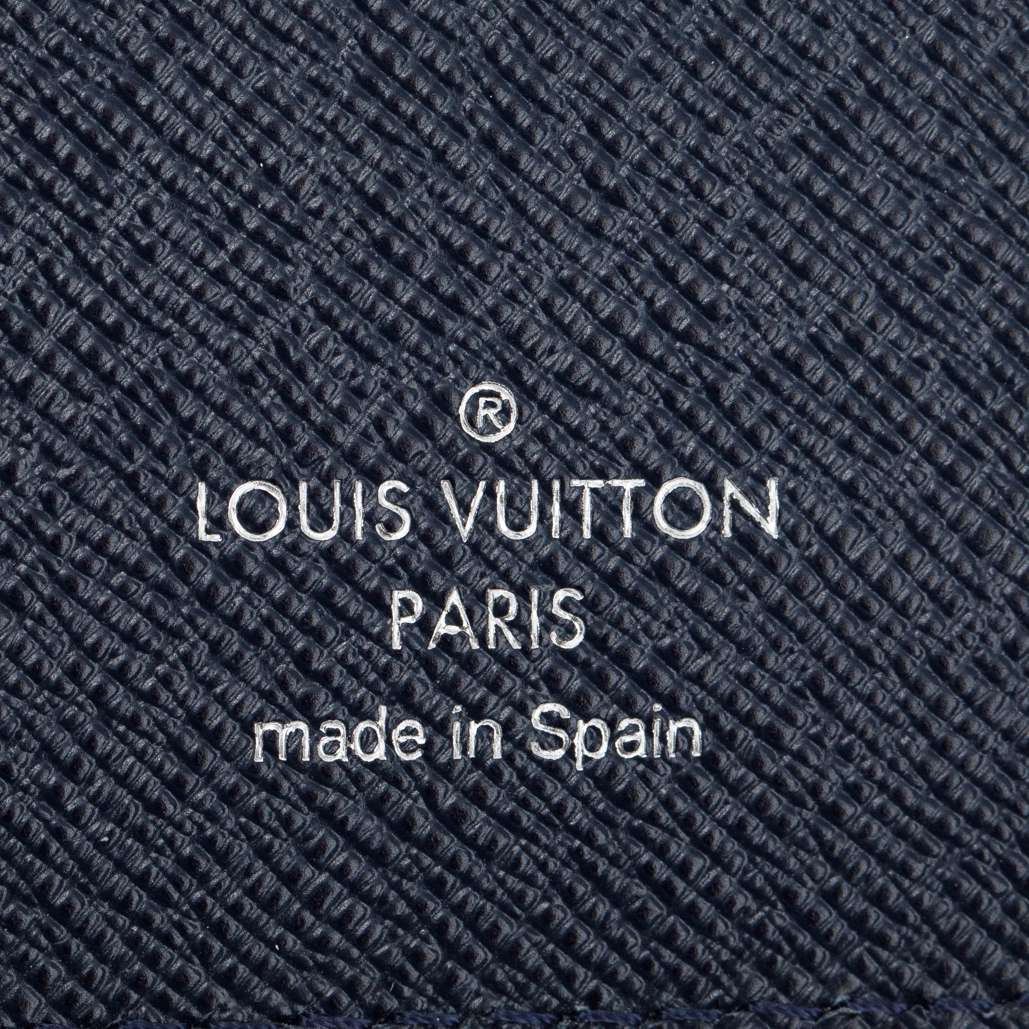 Louis Vuitton Navy Epi Leather Brazza Wallet w/ Box