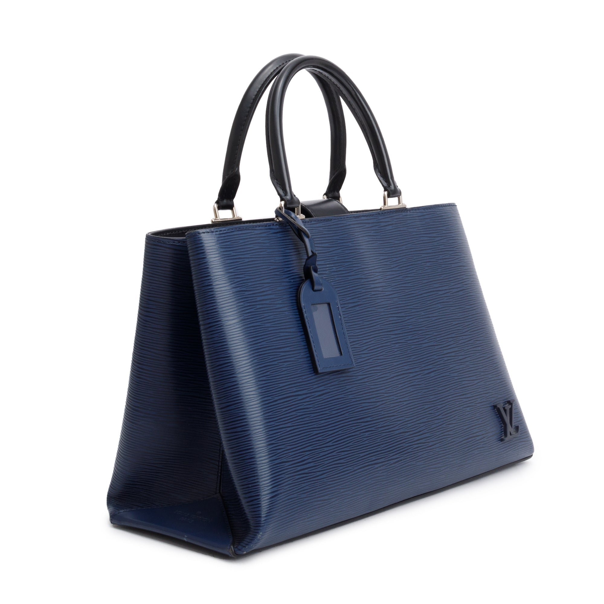 Louis Vuitton Navy Epi Leather Kleber MM w/ Strap