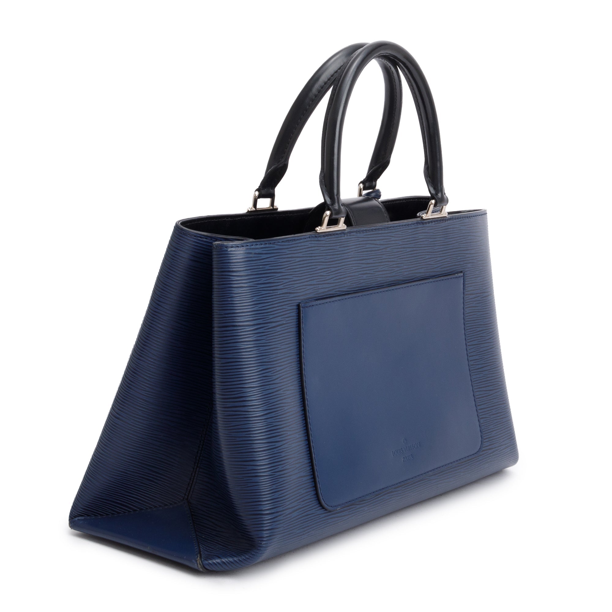 Louis Vuitton Navy Epi Leather Kleber MM w/ Strap