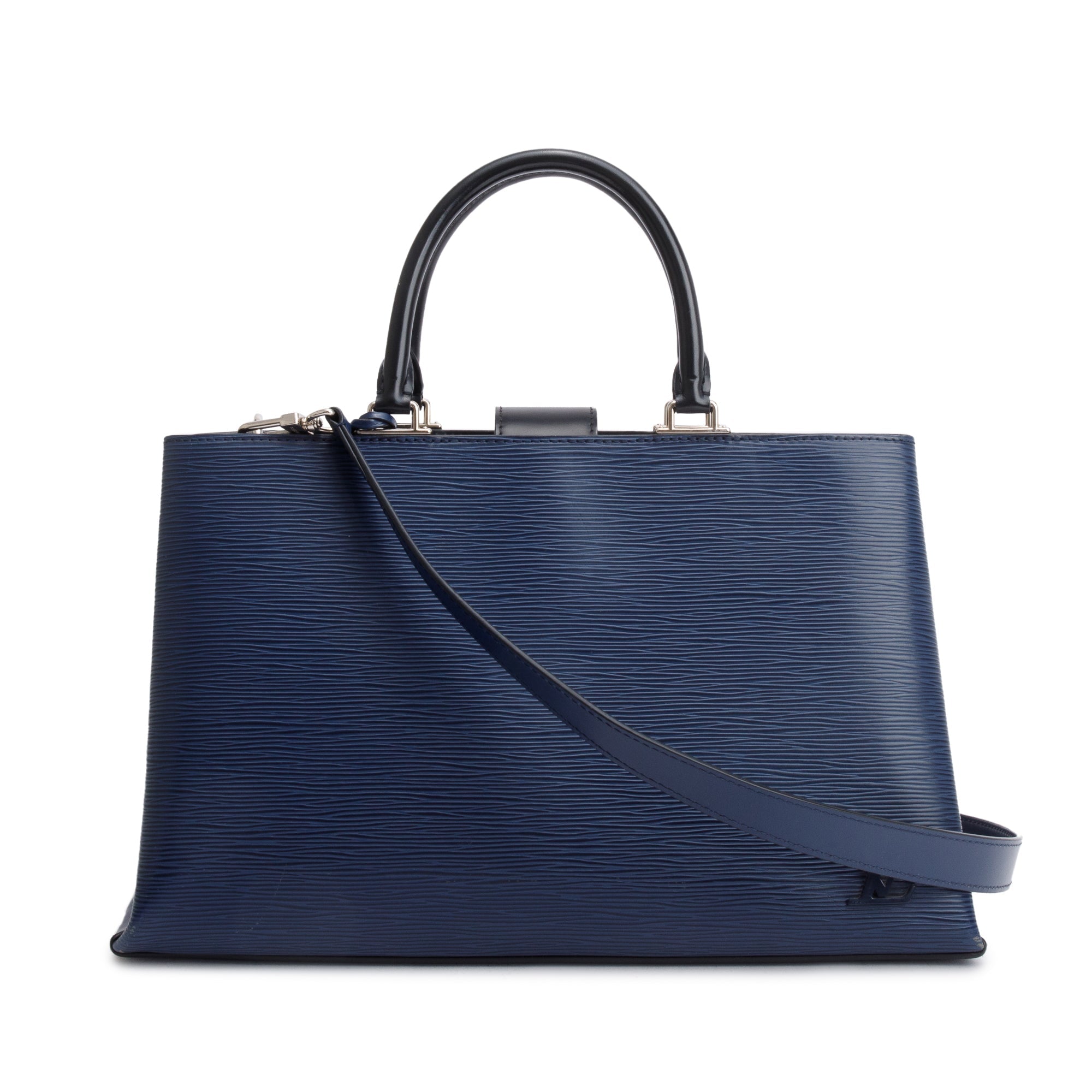 Louis Vuitton Navy Epi Leather Kleber MM w/ Strap