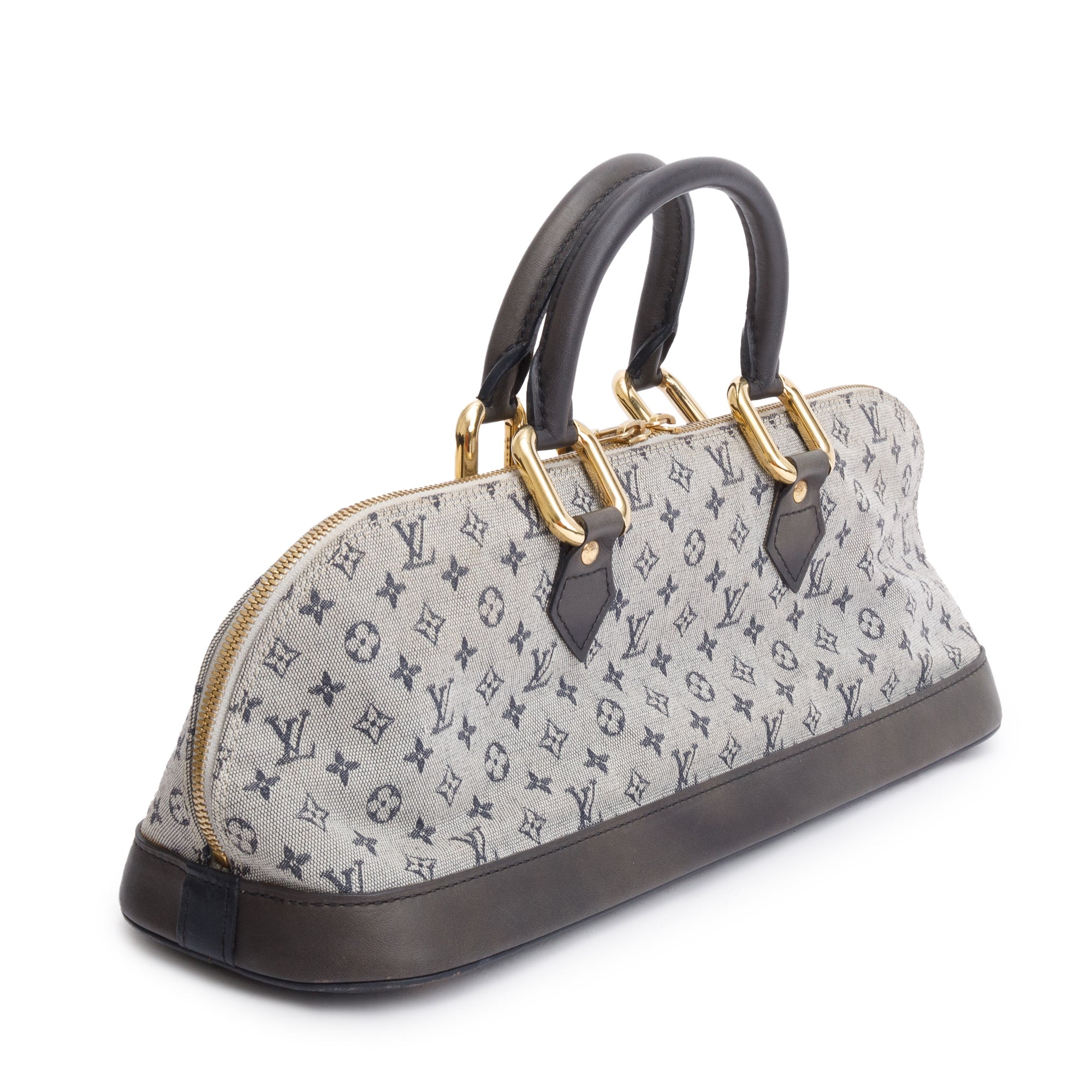 Louis Vuitton Navy Mini Lin Alma Long