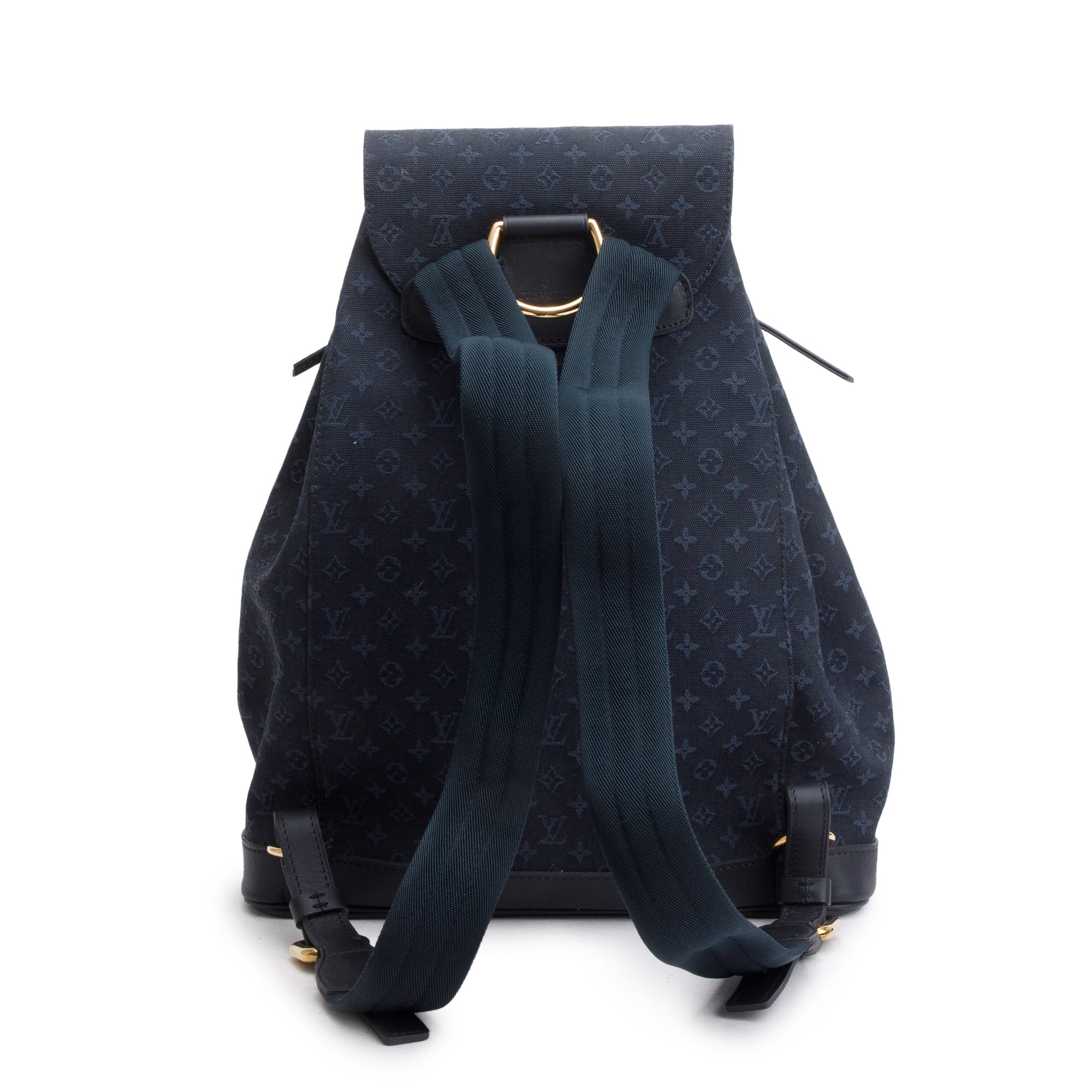 Louis Vuitton Navy Monogram Mini Lin Montsouris Backpack GM