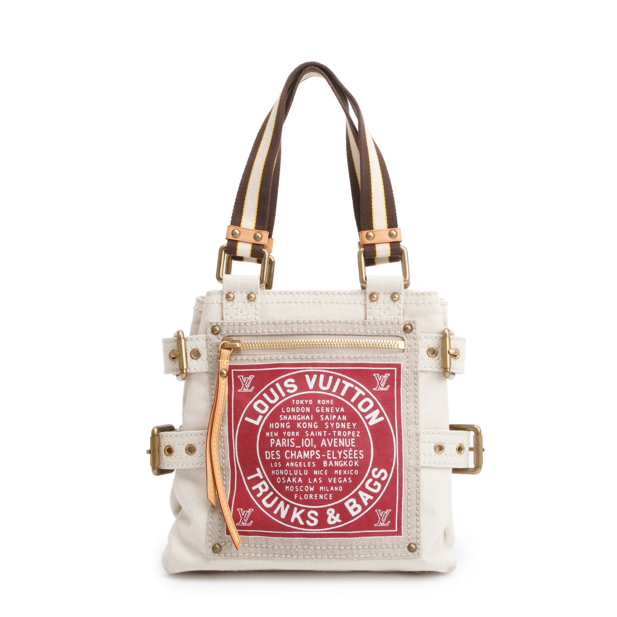 Louis Vuitton Neutral Canvas Globe Shopper Cabas PM