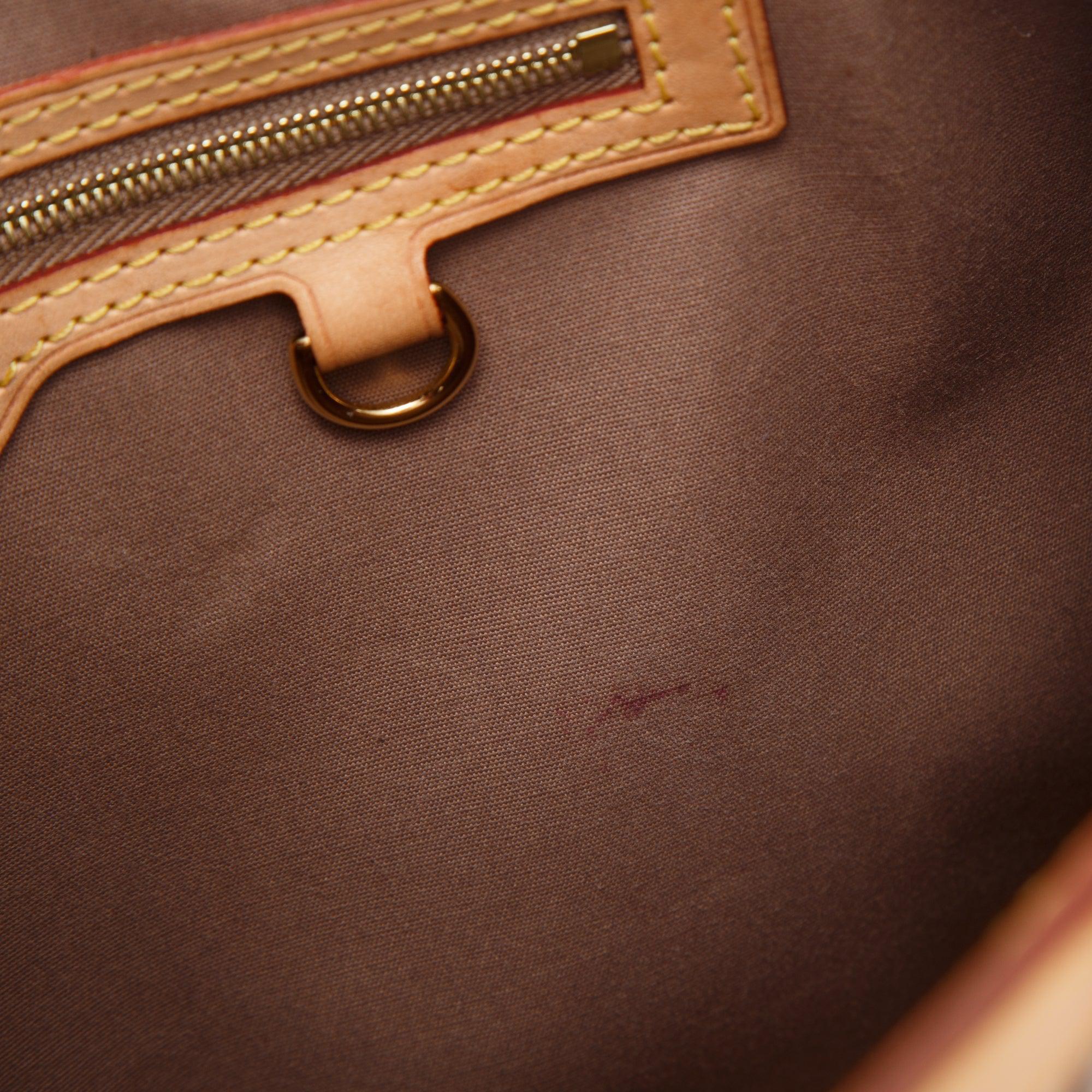 Louis Vuitton Neutral Monogram Vernis Brea MM w/ Strap