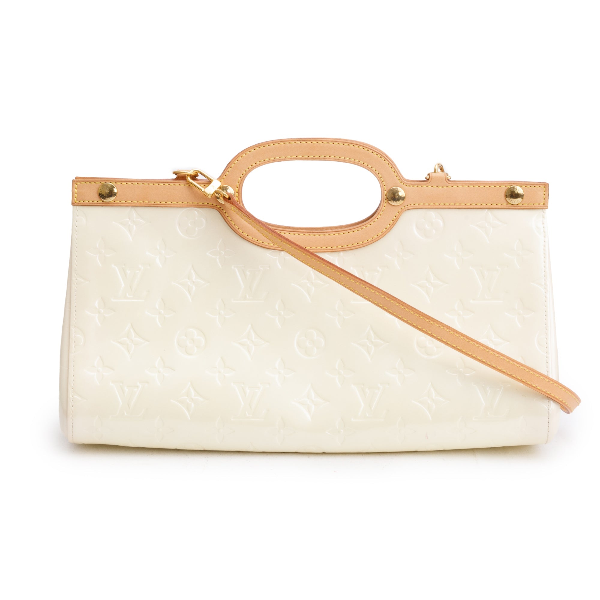 Louis Vuitton Neutral Monogram Vernis Roxbury w/ Strap