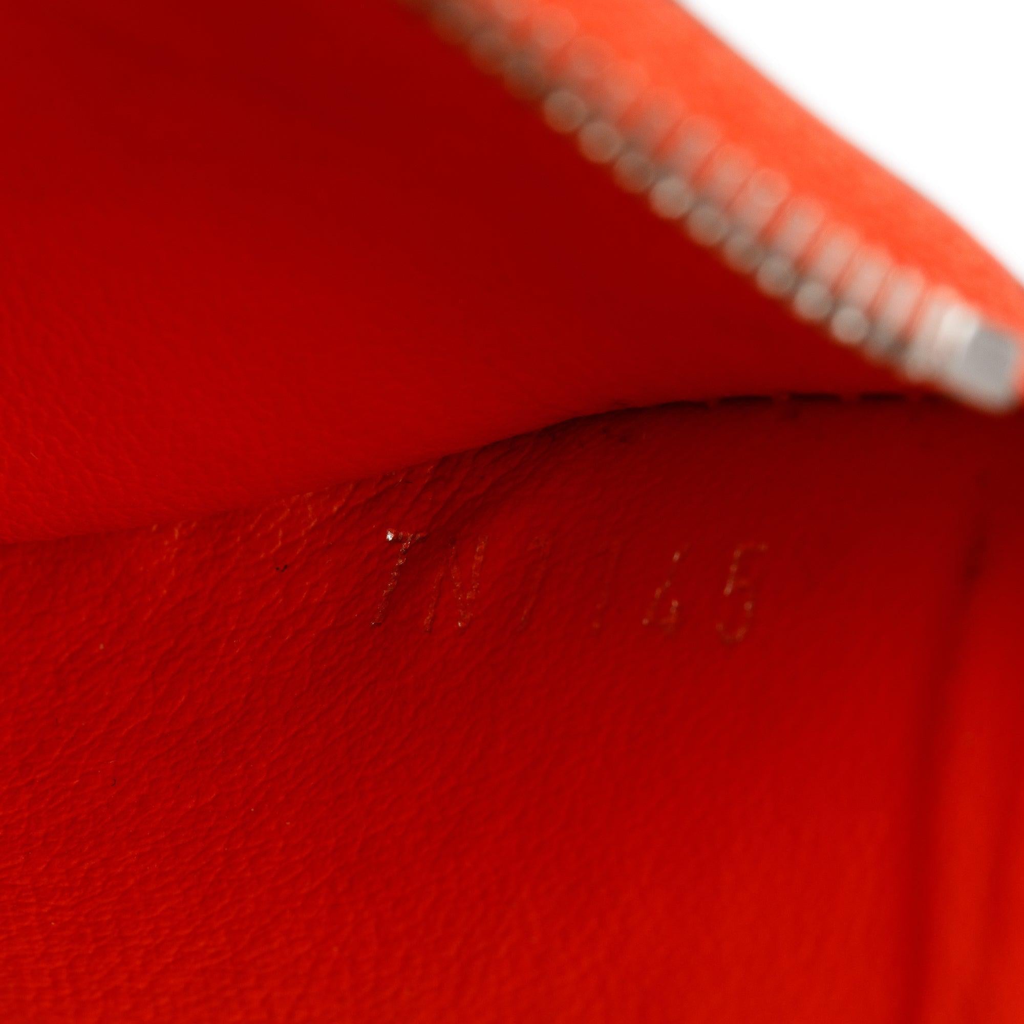 Louis Vuitton Orange Epi Leather Josephine Wallet w/ Insert