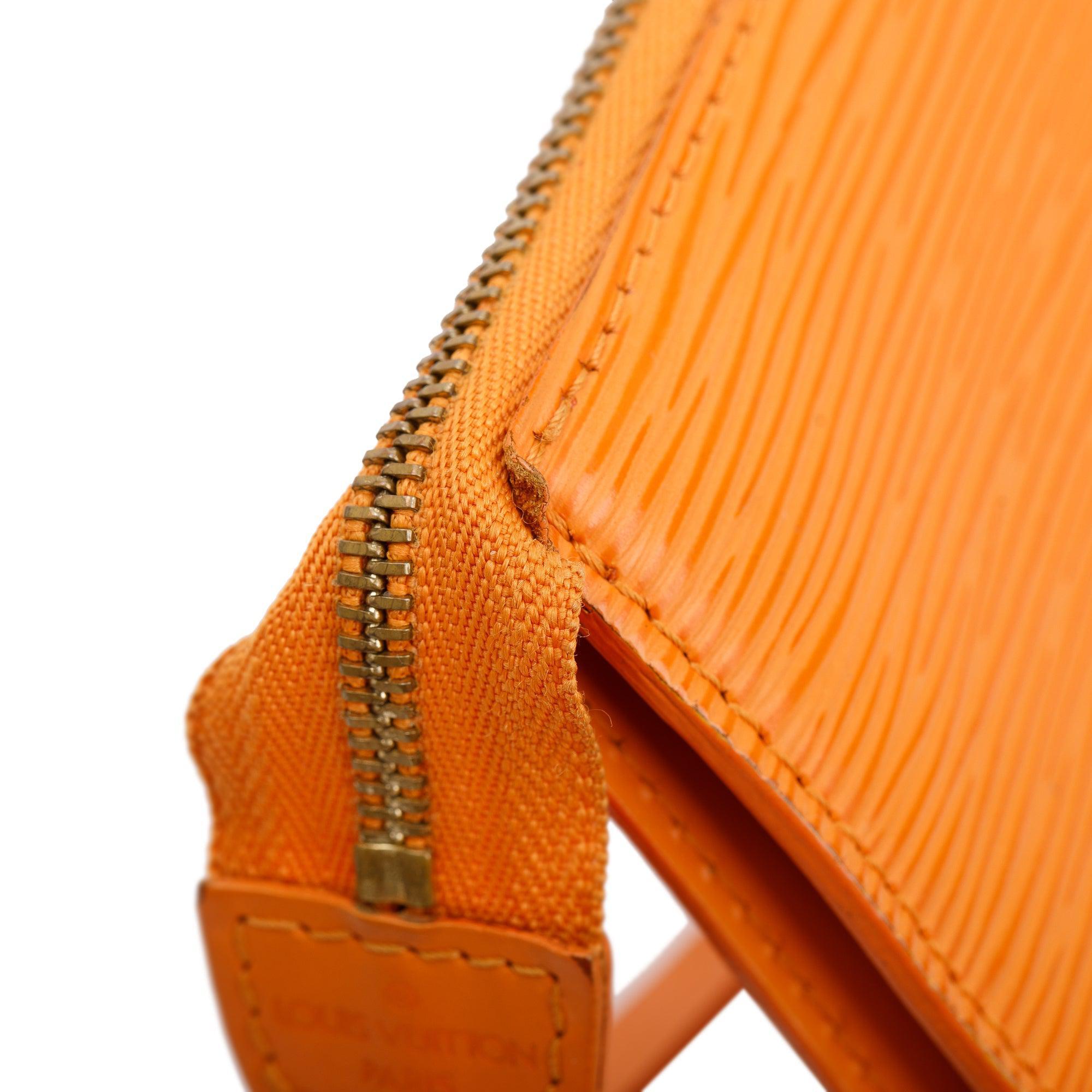 Louis Vuitton Orange Epi Leather Pochette Accessoires 24