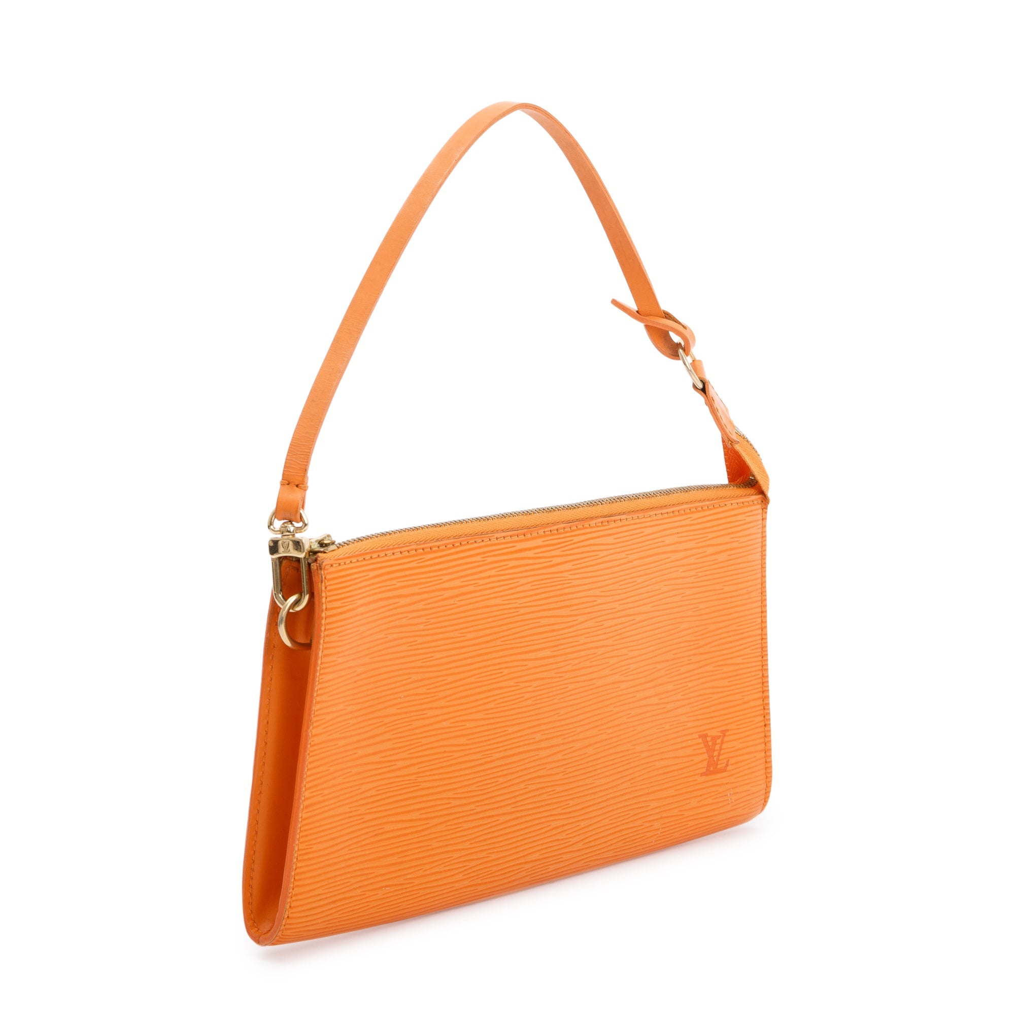 Louis Vuitton Orange Epi Leather Pochette Accessoires 24