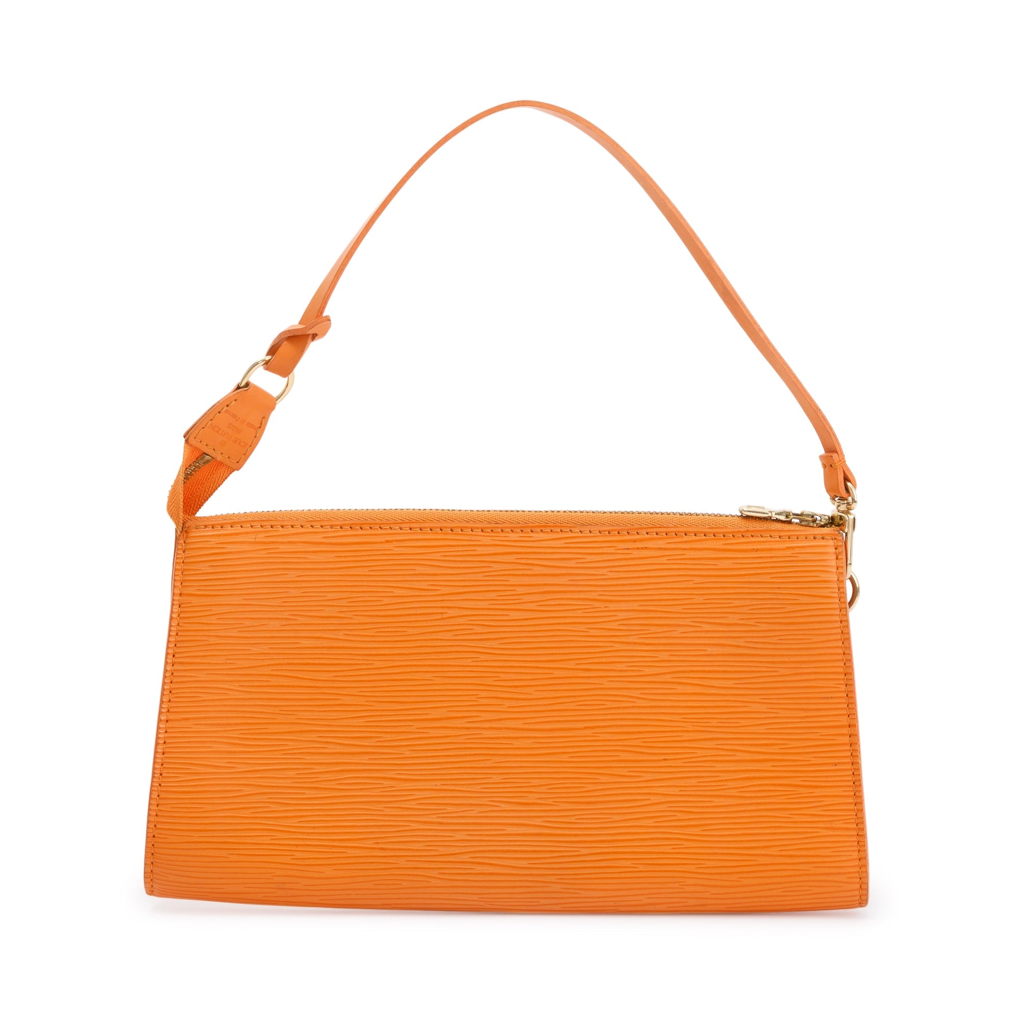 Louis Vuitton Orange Epi Leather Pochette Accessoires 24