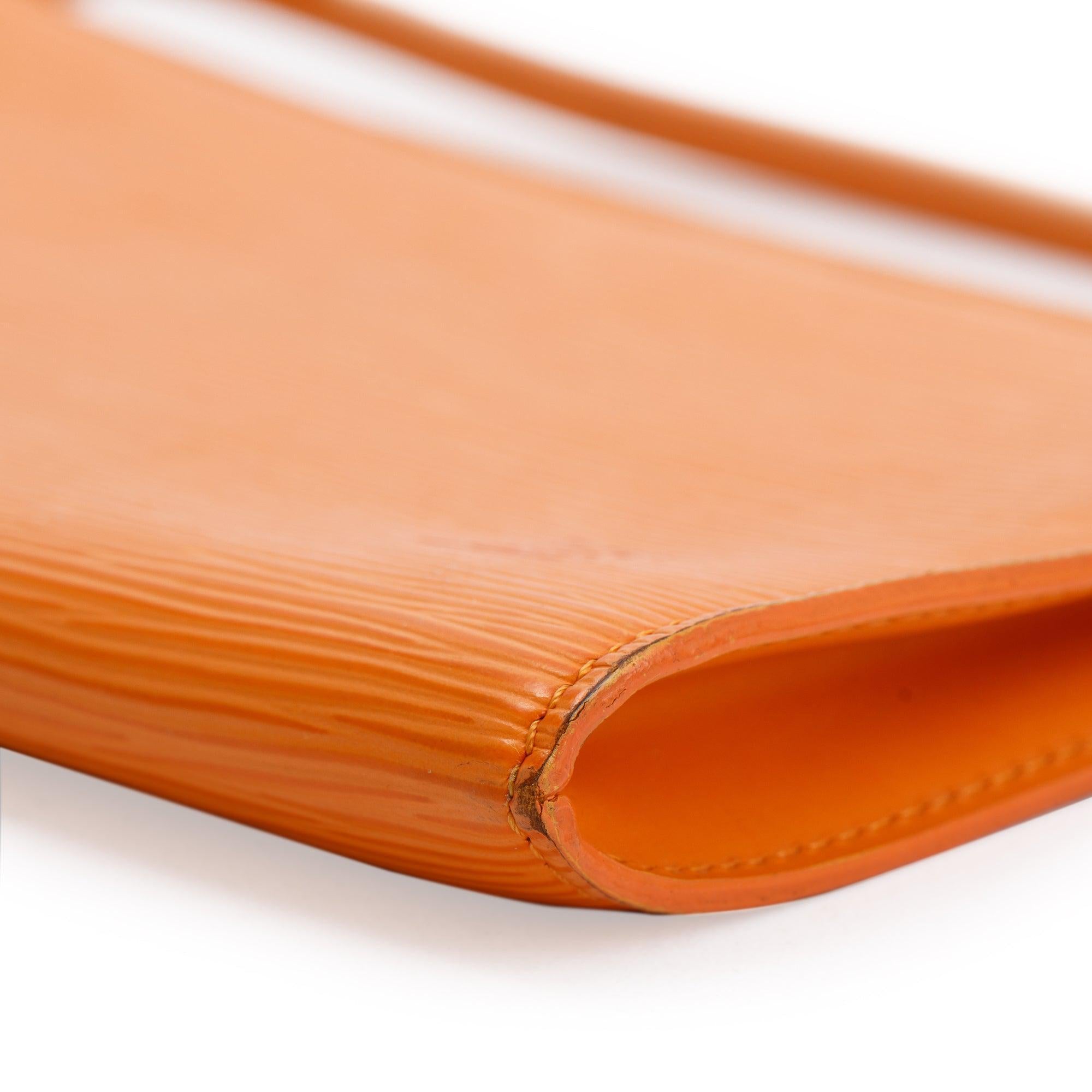 Louis Vuitton Orange Epi Leather Pochette Accessoires 24