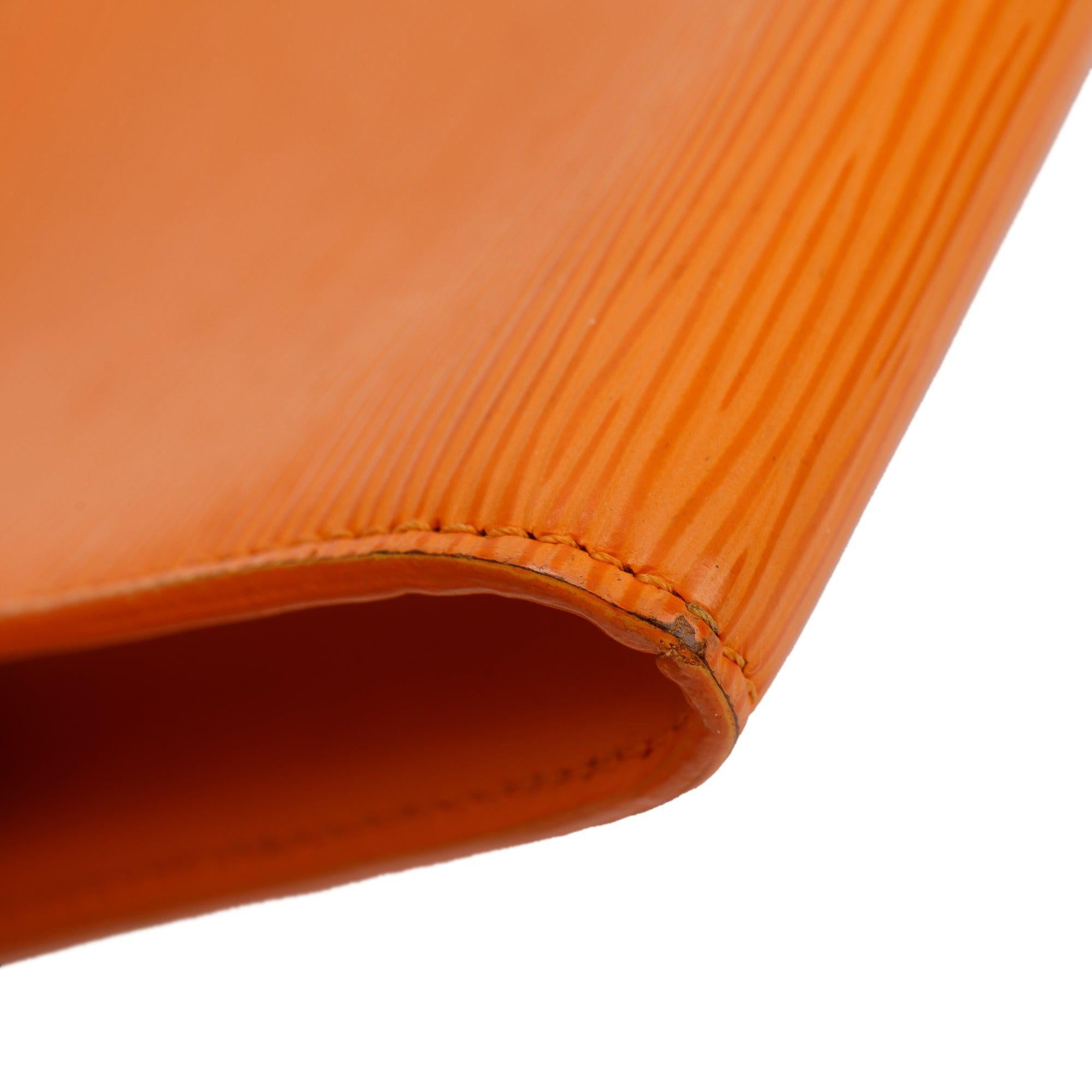 Louis Vuitton Orange Epi Leather Pochette Accessoires 24
