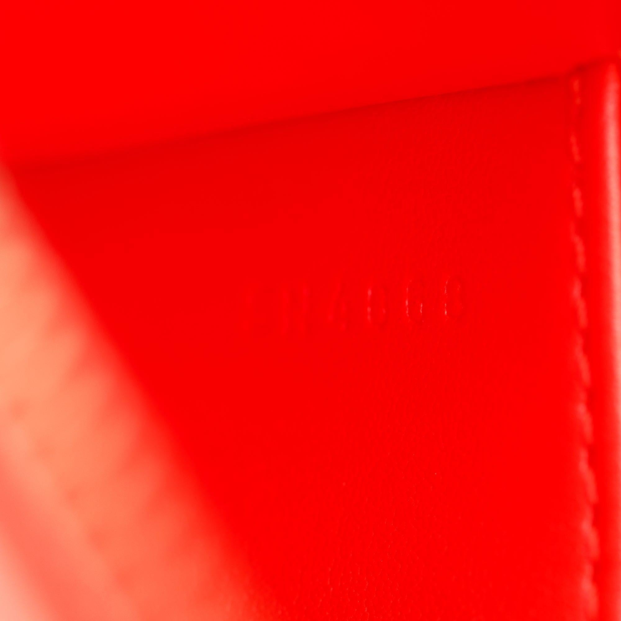 Louis Vuitton Orange Monogram Vernis Leather Trousse Cosmetic Pouch