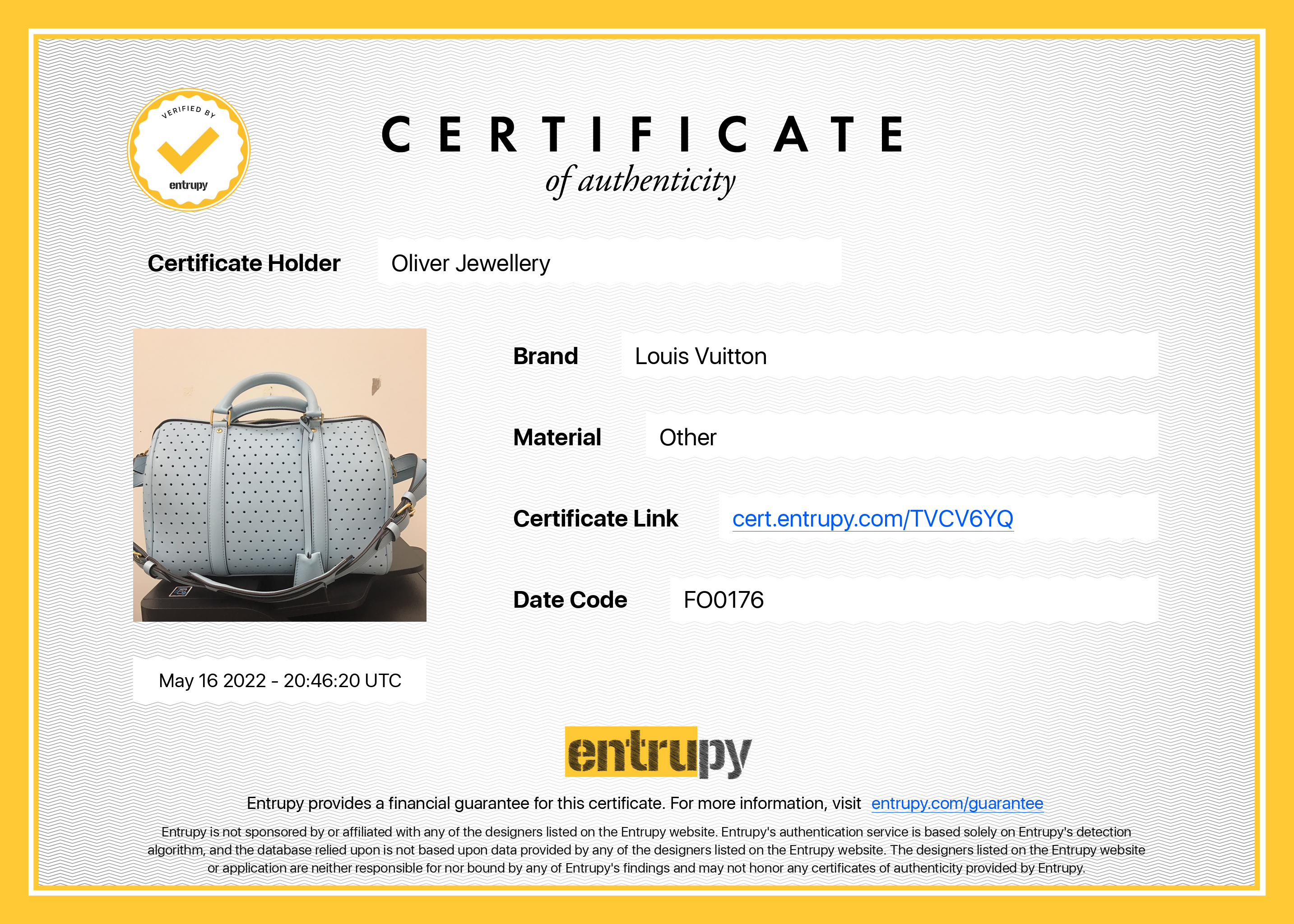 Louis Vuitton Perforated Leather Sofia Coppola SC Bag PM