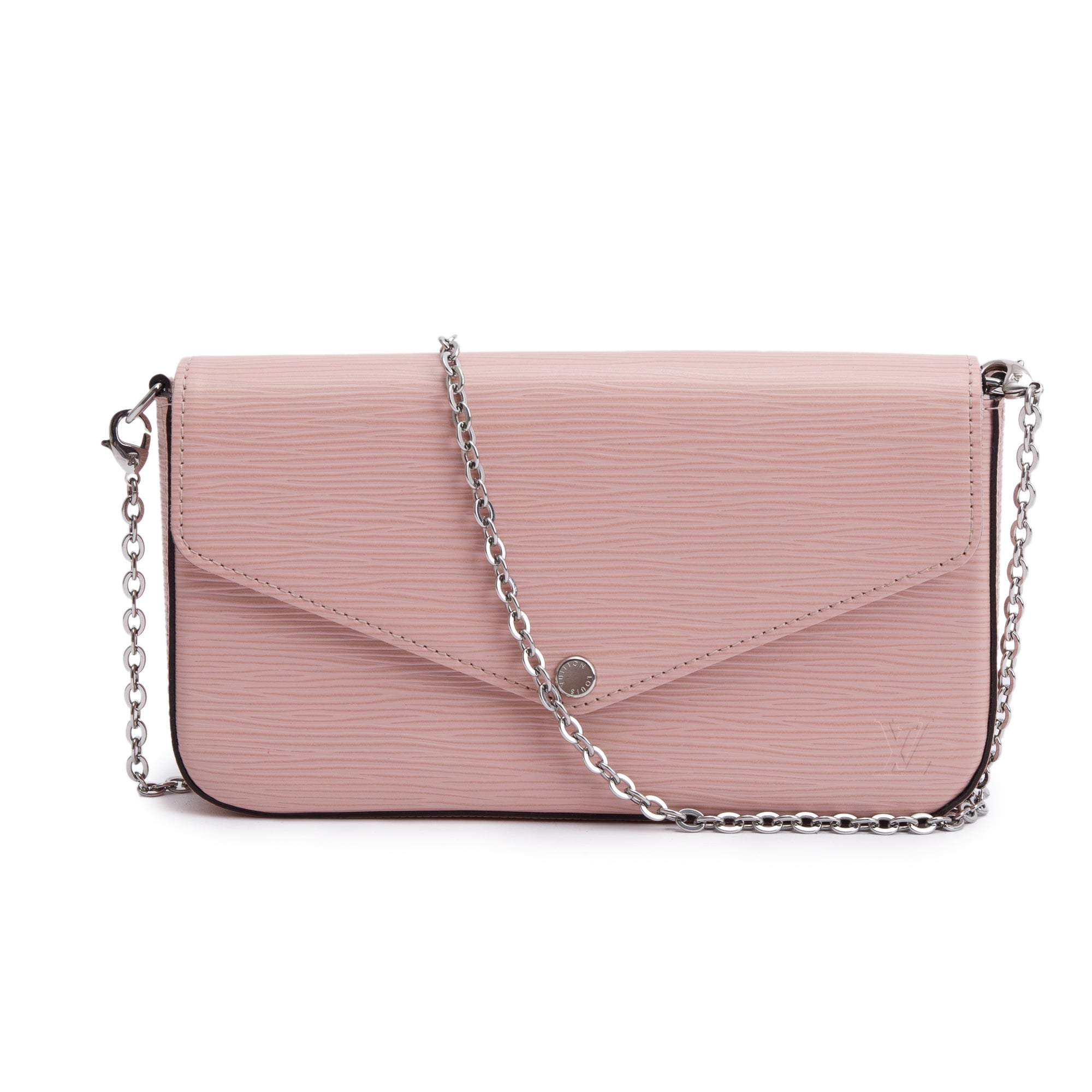 Louis Vuitton Pink Epi Leather Felicie Pochette Bag w/ Box & Inserts