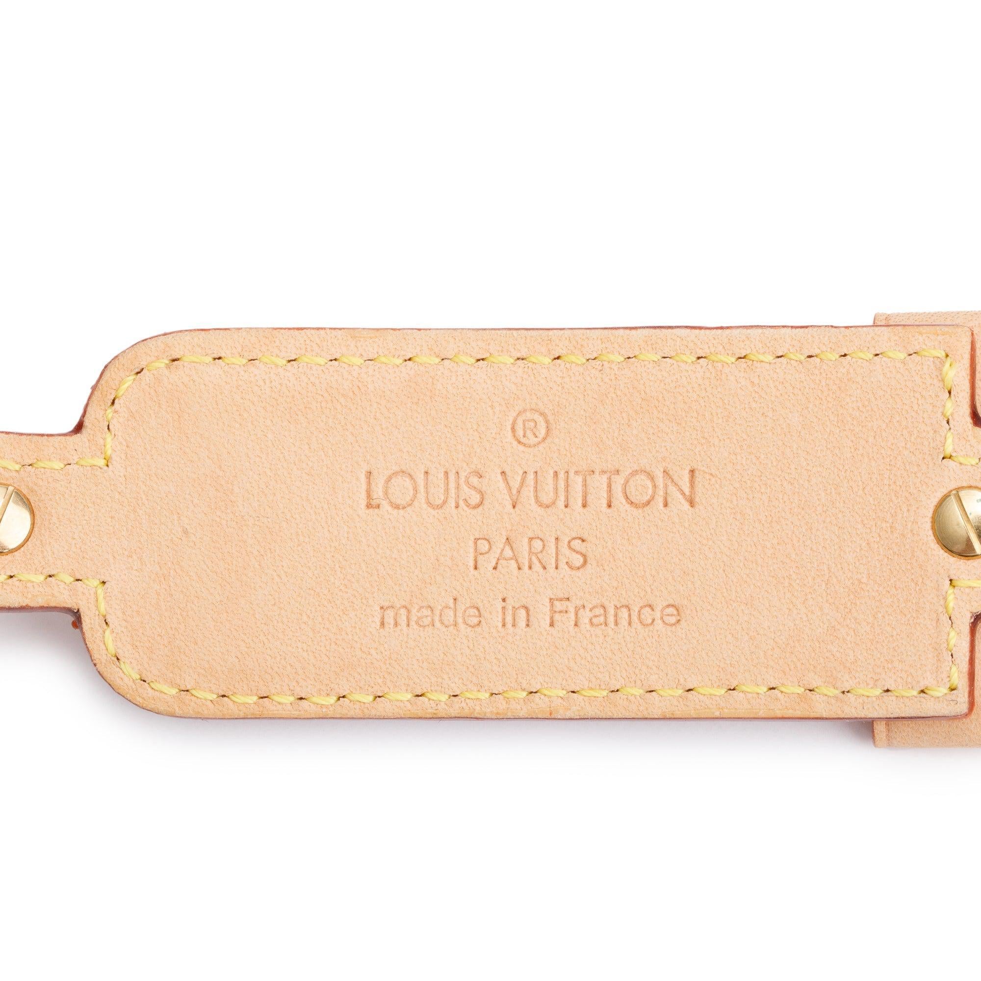 Louis Vuitton Pink Monogram Bow Address ID Wrap Bracelet