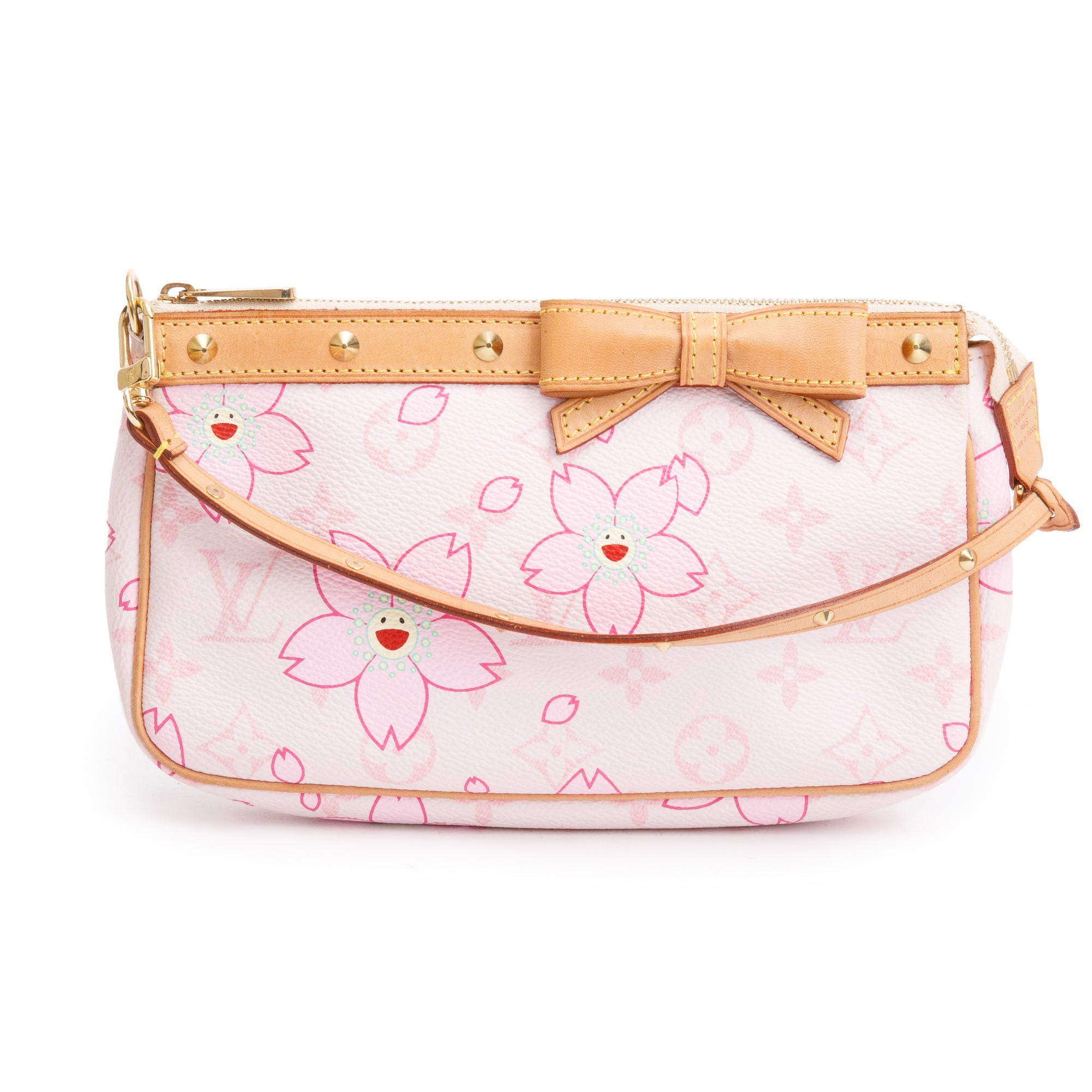 Louis Vuitton Pink Monogram Cherry Blossom Pochette Accessories