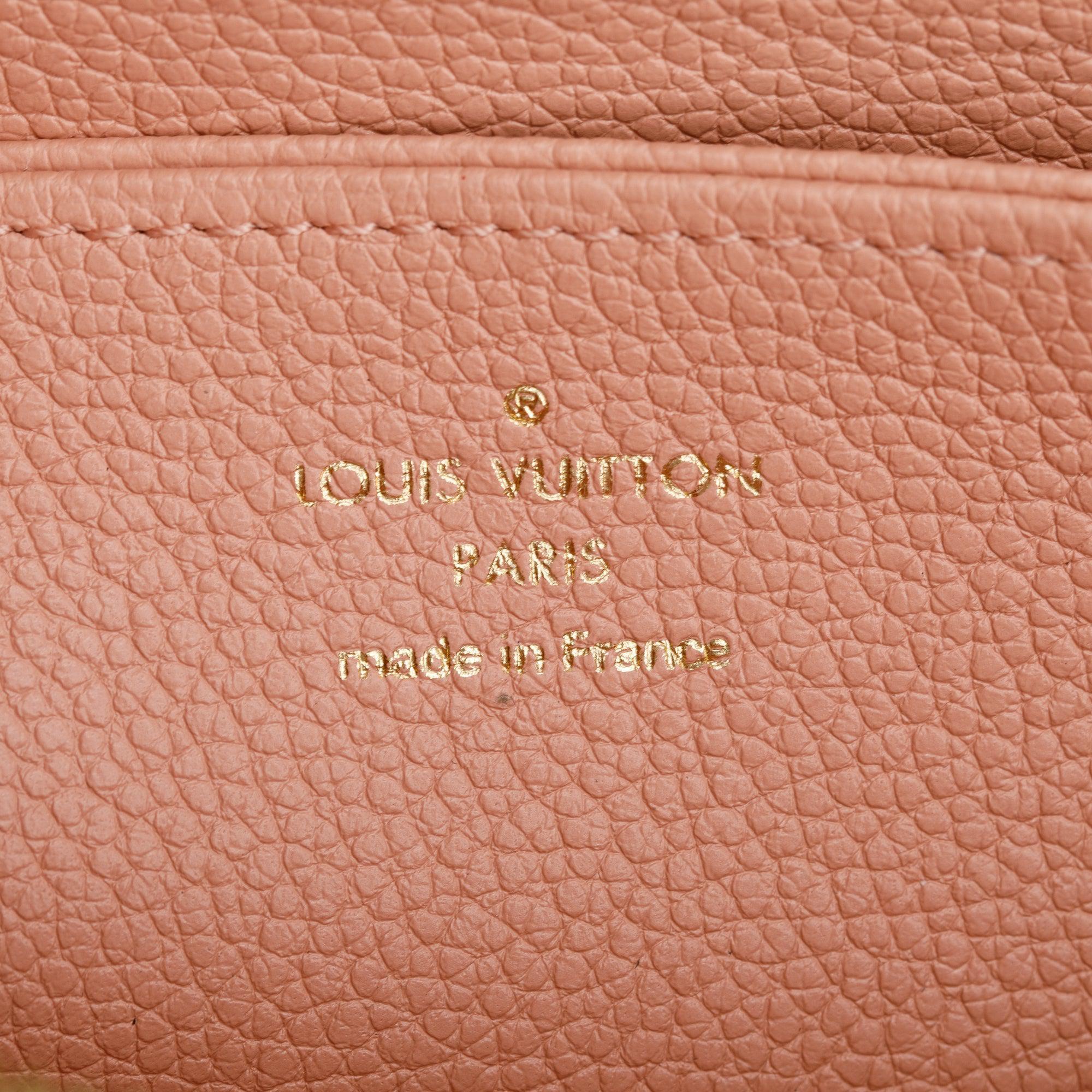 Louis Vuitton Pink Monogram Giant Bicolor Empreint Leather Zippy Wallet w/ Box