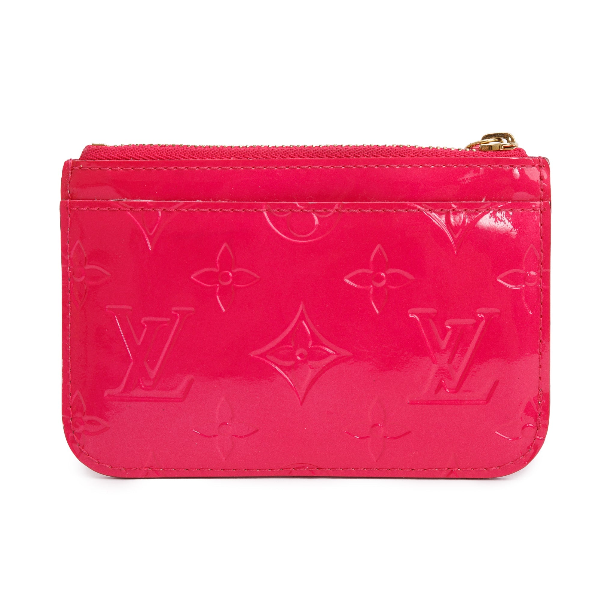 Louis Vuitton Pink Monogram Vernis Leather Key Pouch