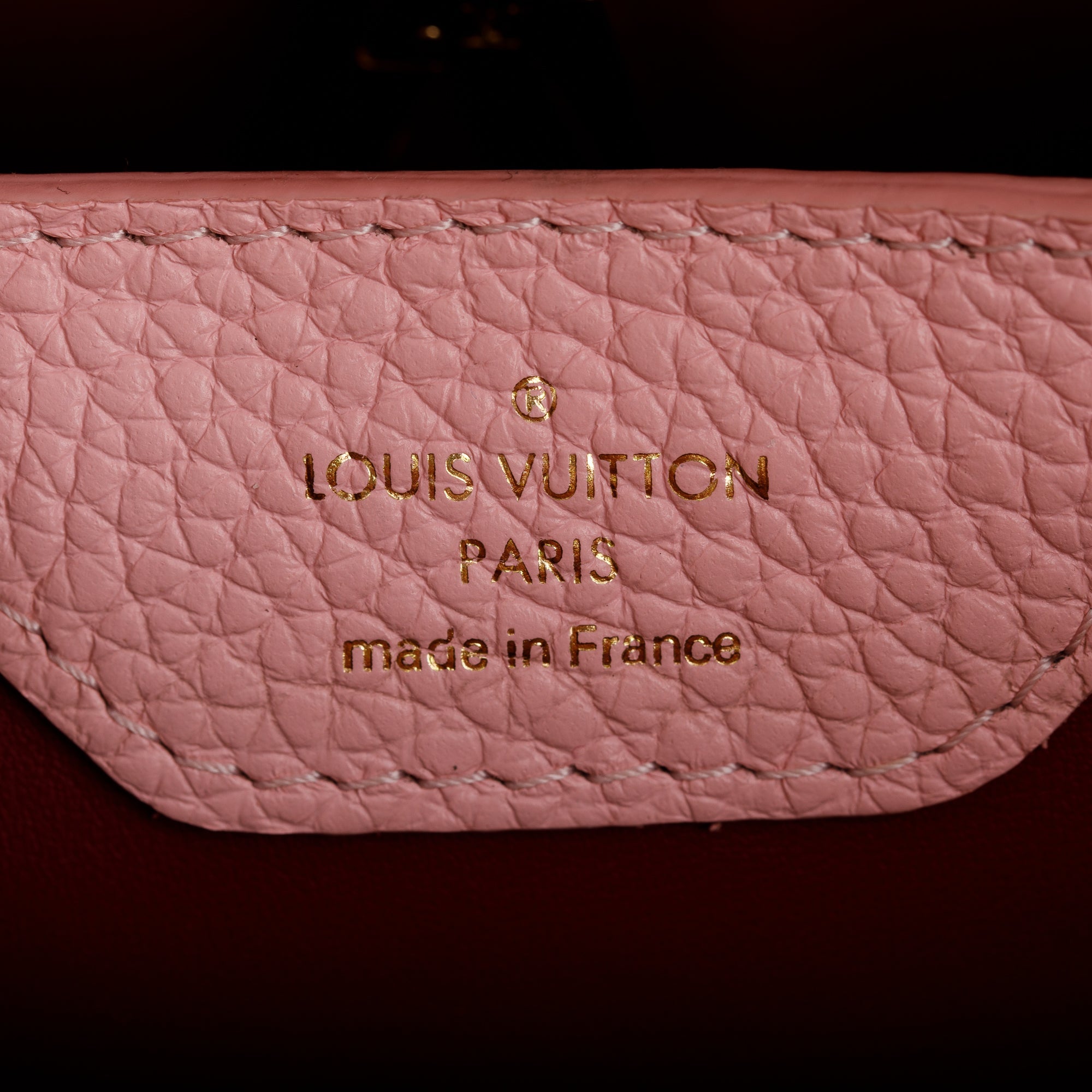 Louis Vuitton Pink Ombre Calfskin Leather Capucines BB w/ Strap