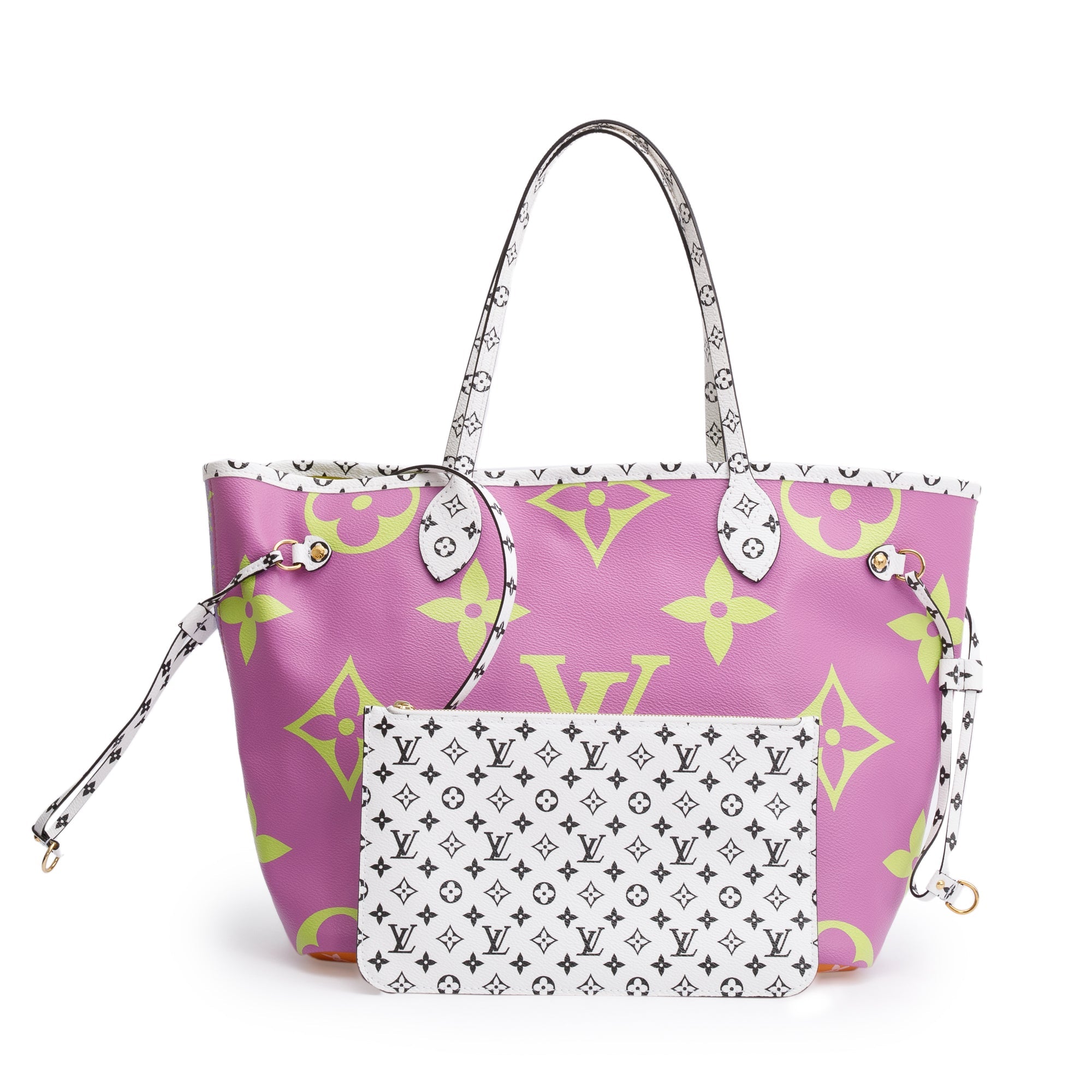 Louis Vuitton Pink/Lilac Monogram Giant Neverfull MM w/ Pouch