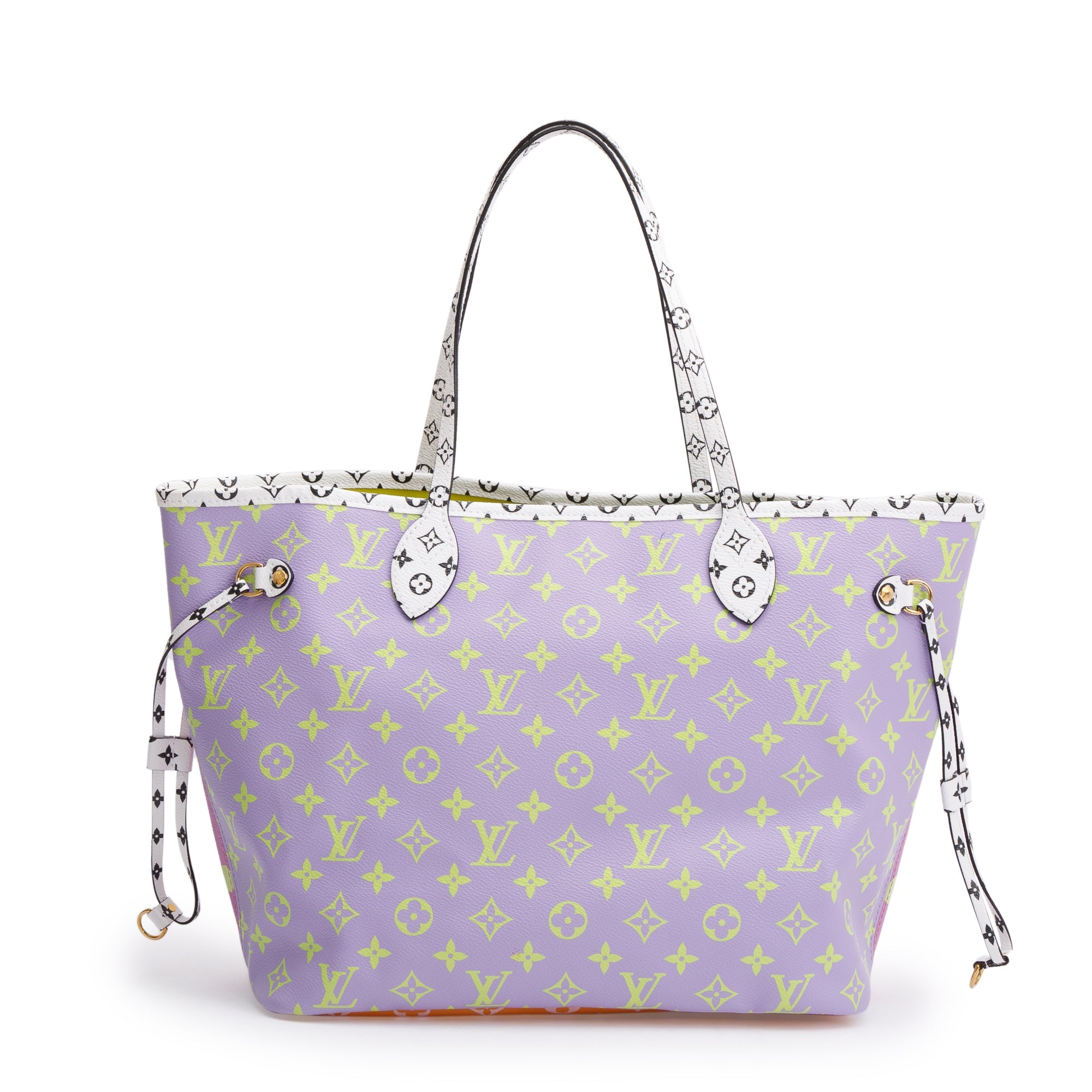 Louis Vuitton Pink/Lilac Monogram Giant Neverfull MM w/ Pouch