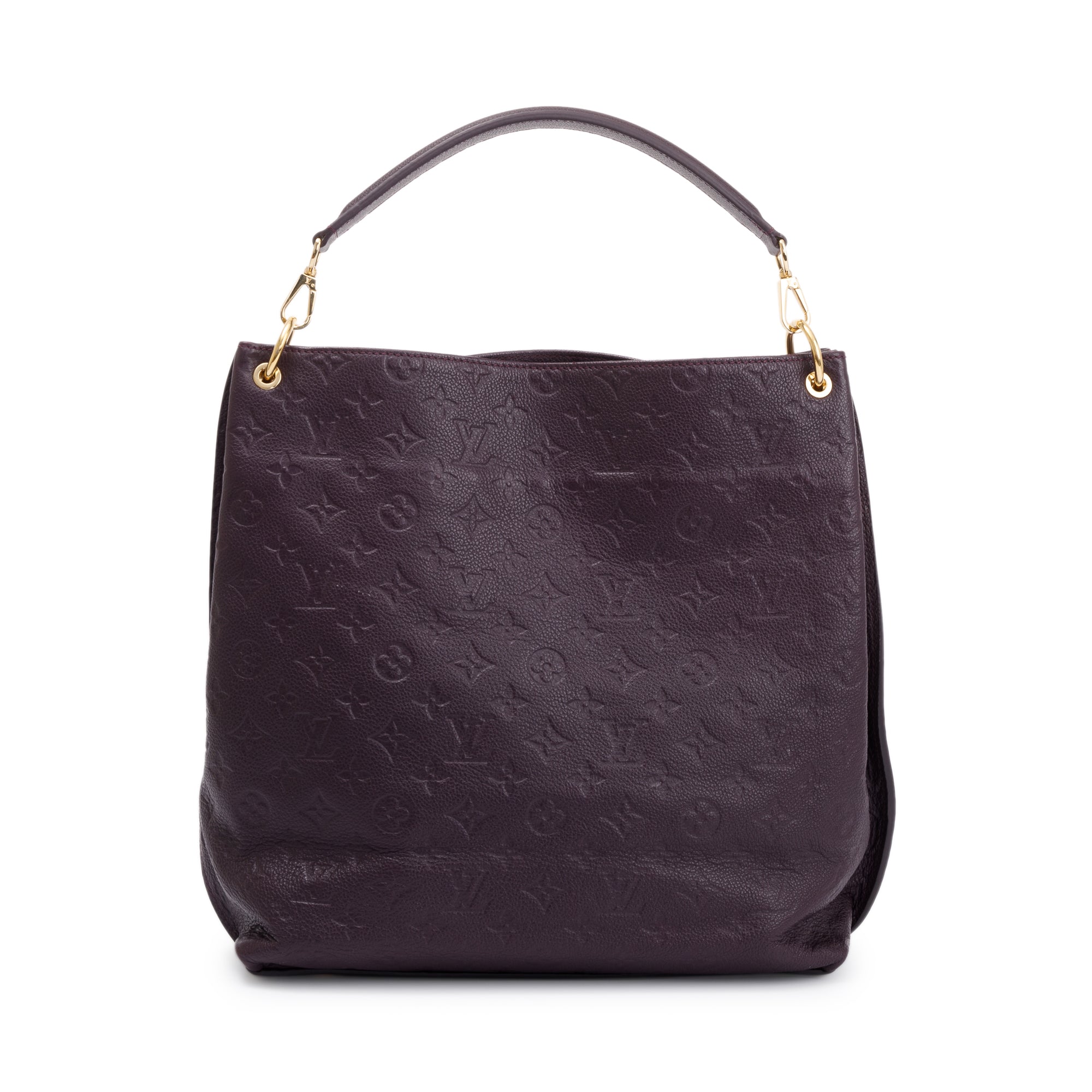 Louis Vuitton Purple Monogram Empreinte Leather Metis Hobo w/ Strap & Box