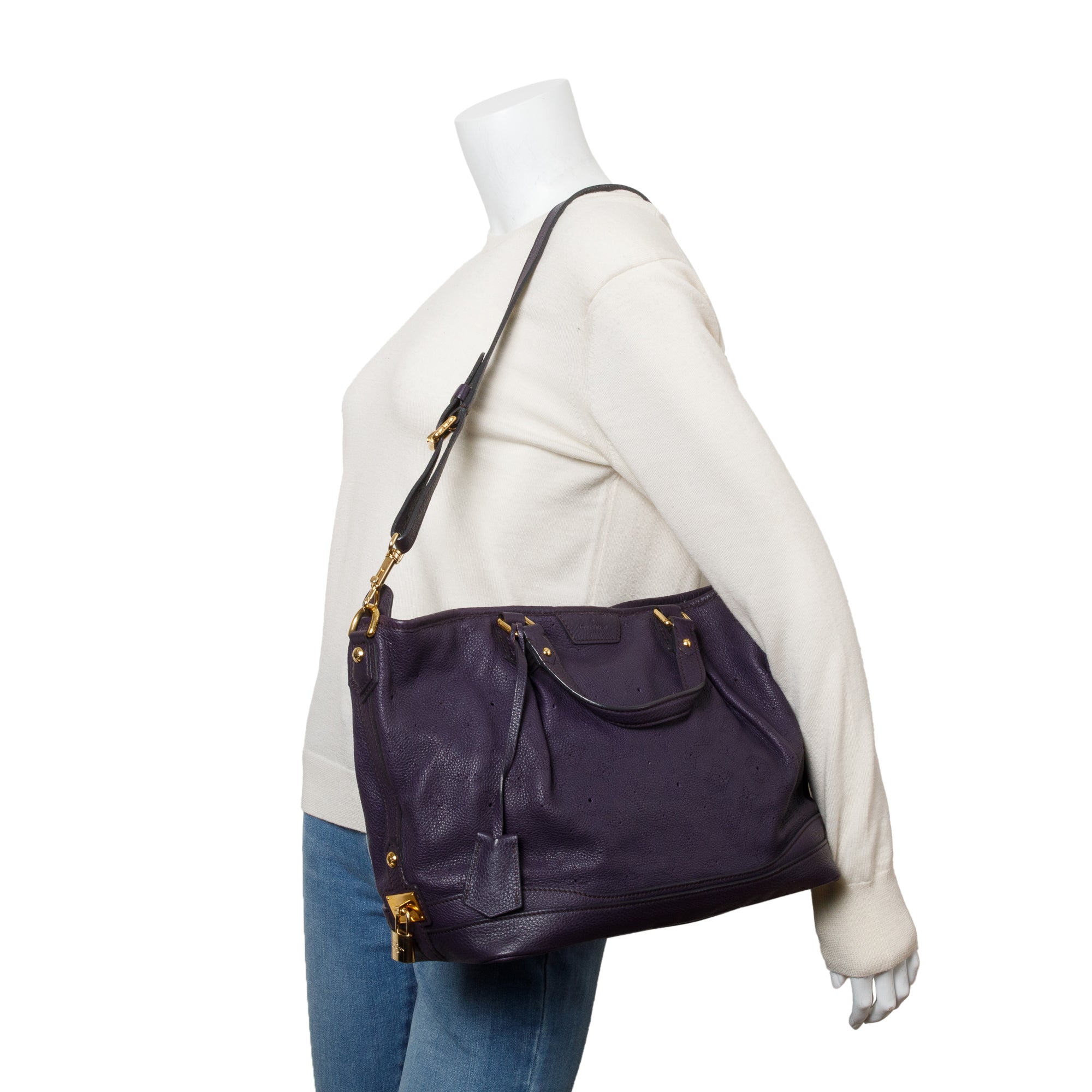 Louis Vuitton Purple Monogram Mahina Stellar PM Tote w/ Strap