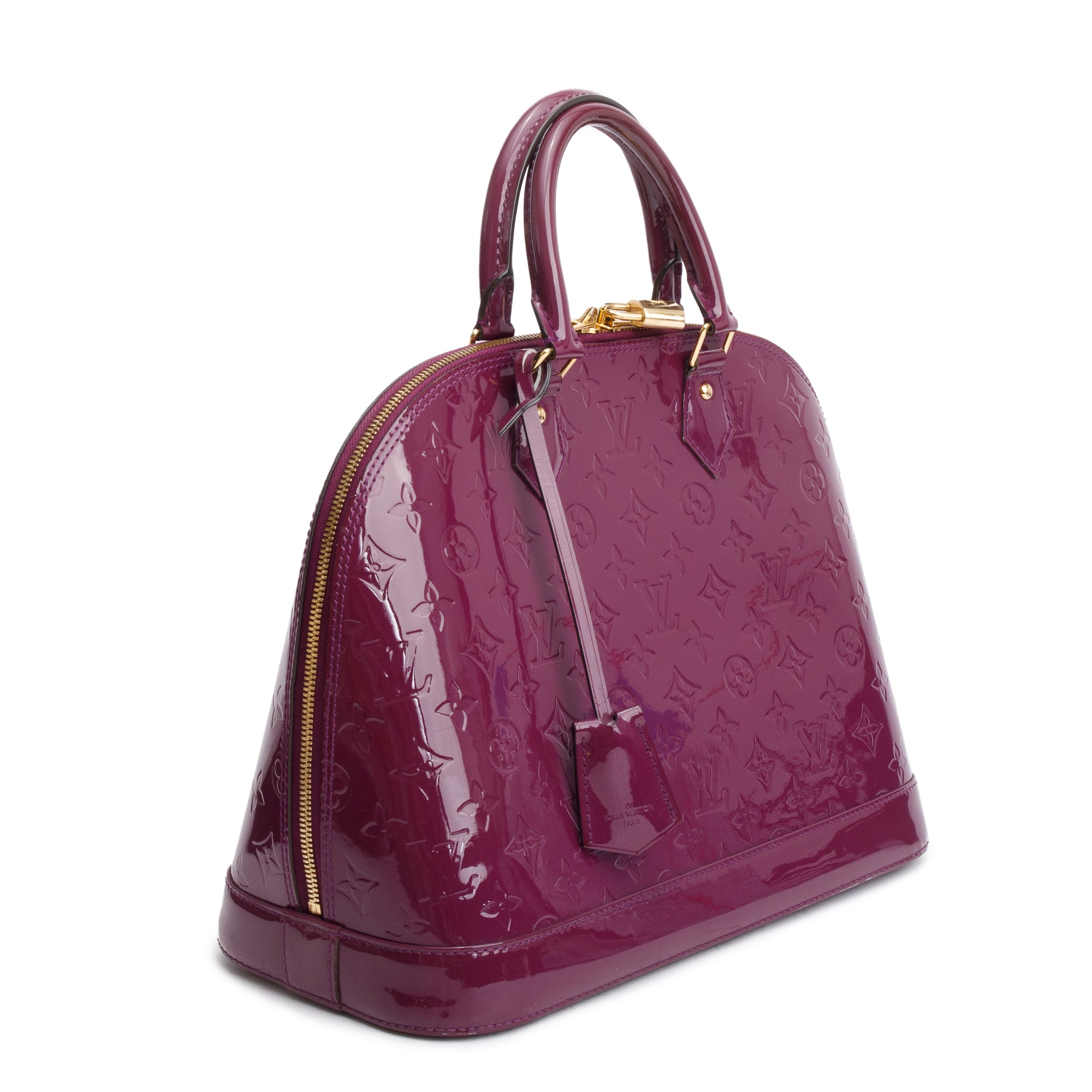 Louis Vuitton Purple Monogram Vernis Alma GM w/ Box